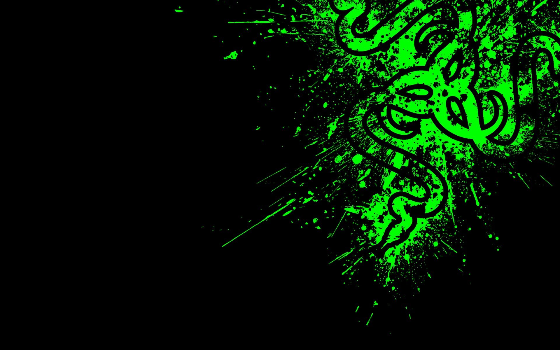 Logo Razer verde meccanico, 1920x1200 Full HD+, PC