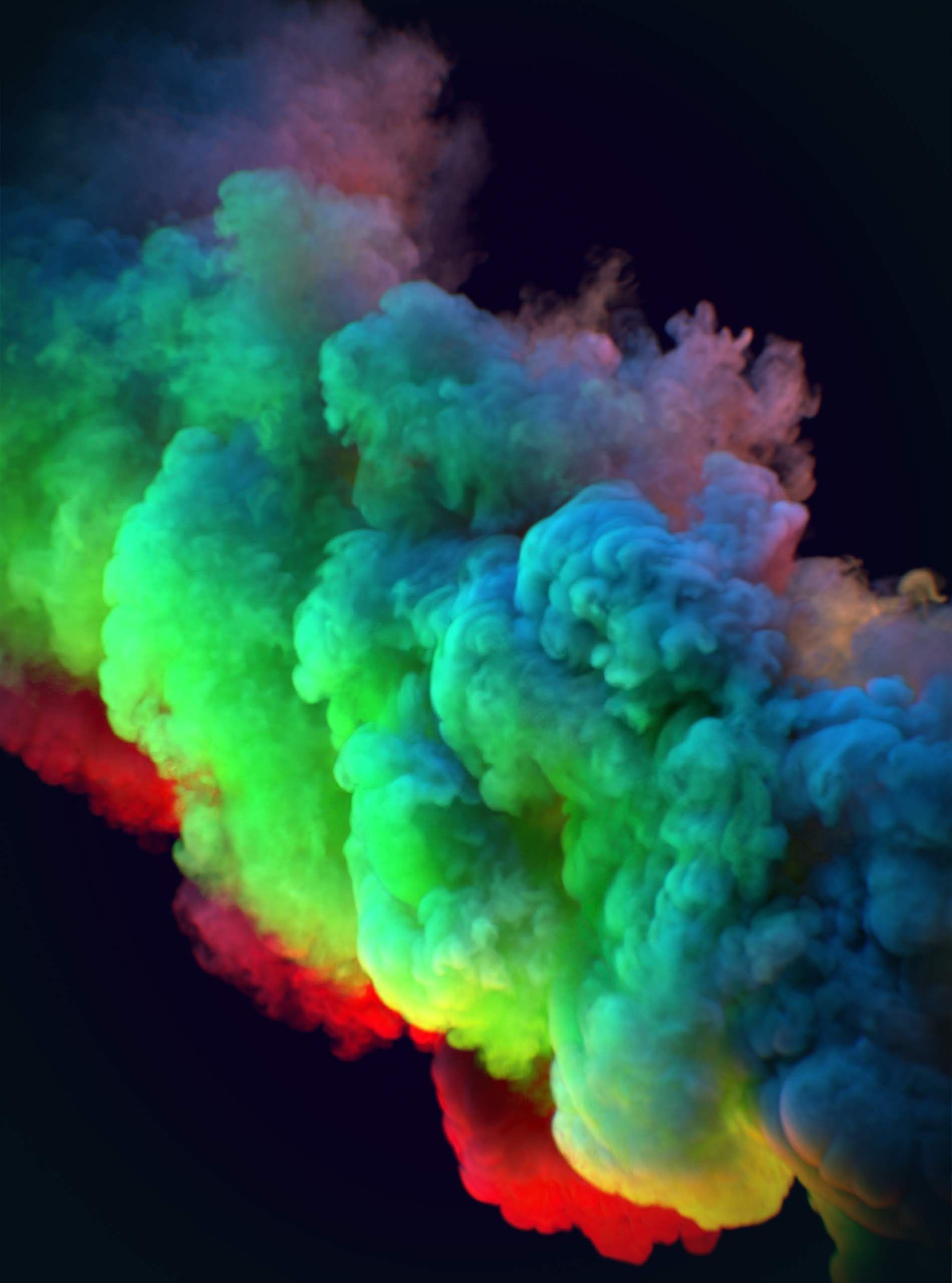 Fumo colorato astratto multicolore, 1900x2560 Full HD Verticale, Smartphone