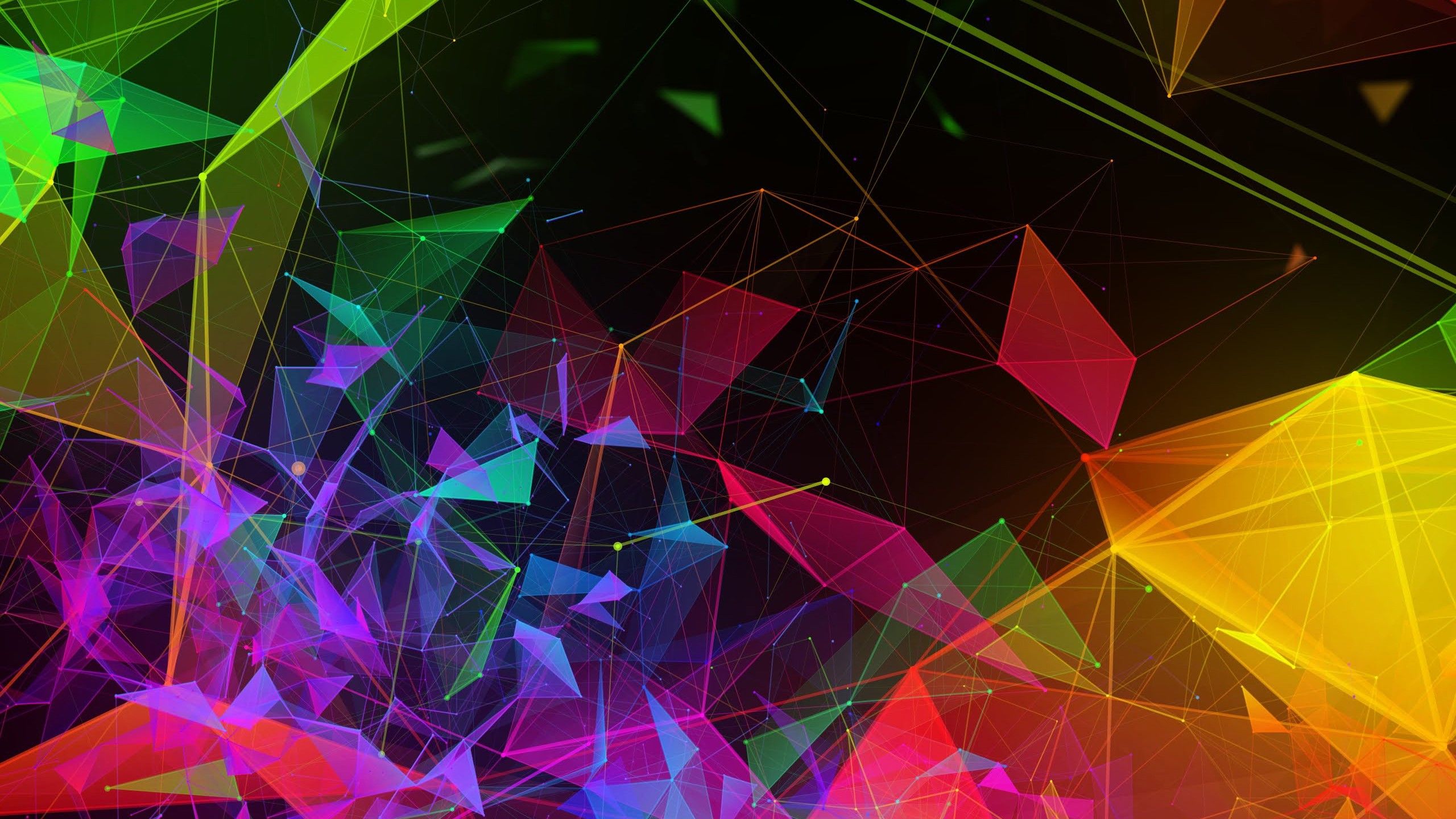 Astratto geometrico colorato poligonale, 2560x1440 1440p, Desktop