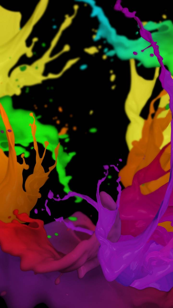 Schizzi di colore multicolore, 720x1280 Verticale, Mobile