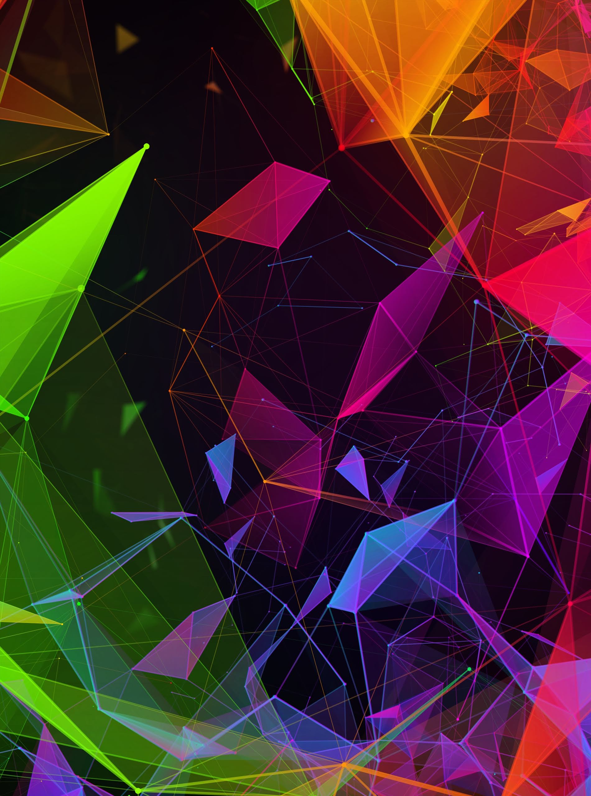 Forme geometriche astratte colorate, 1900x2560 Full HD Verticale, iPhone