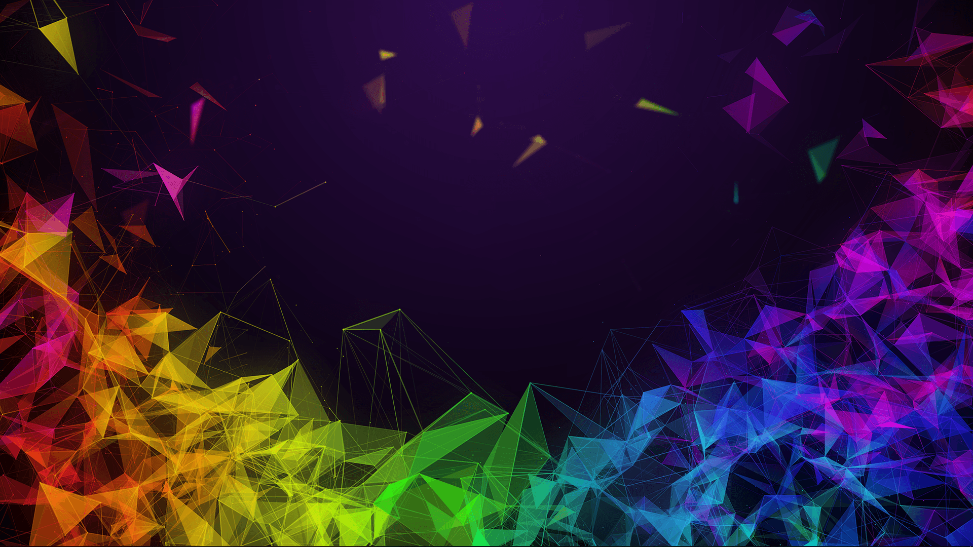 Rete geometrica astratta multicolore, 1920x1080 1080p, Laptop