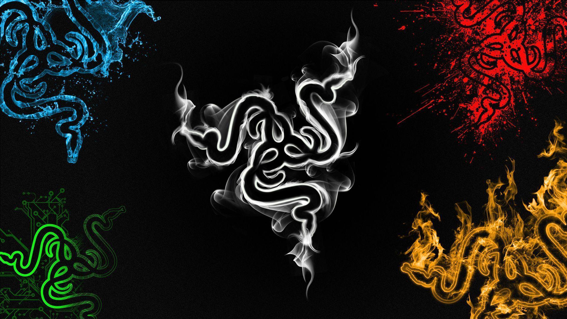 Logo Razer serpenti colorati, 1920x1080 Full HD 1080p, Desktop