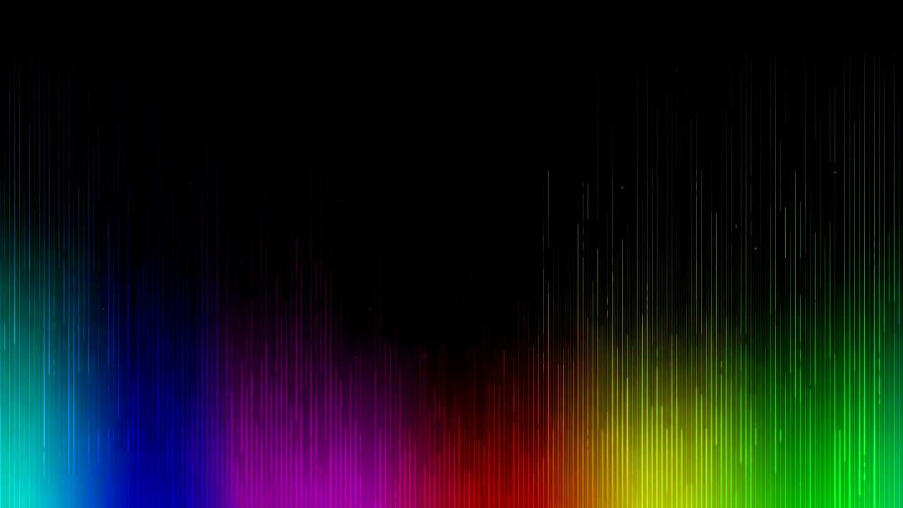 Spettro RGB su sfondo nero, 1280x720 HD, PC Desktop
