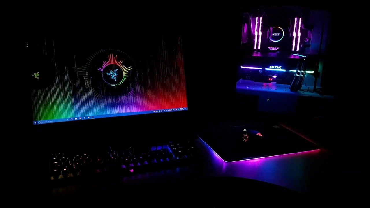 Setup gaming Razer RGB, 1280x720 HD, Desktop