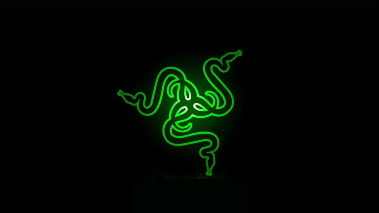 Logo Razer verde neon, periferiche gaming, 1244x700 HD, Monitor Gaming