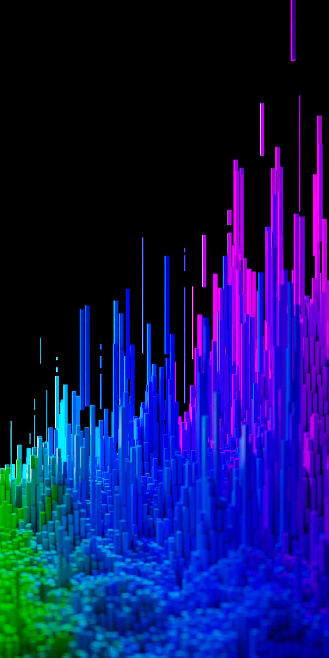 Barre luminose colorate astratte, 1080x2160 Verticale, Mobile