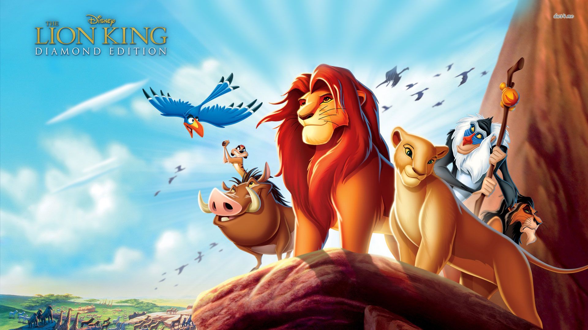Il Re Leone personaggi Disney, classici d'animazione, 1920x1080 Full HD, Laptop