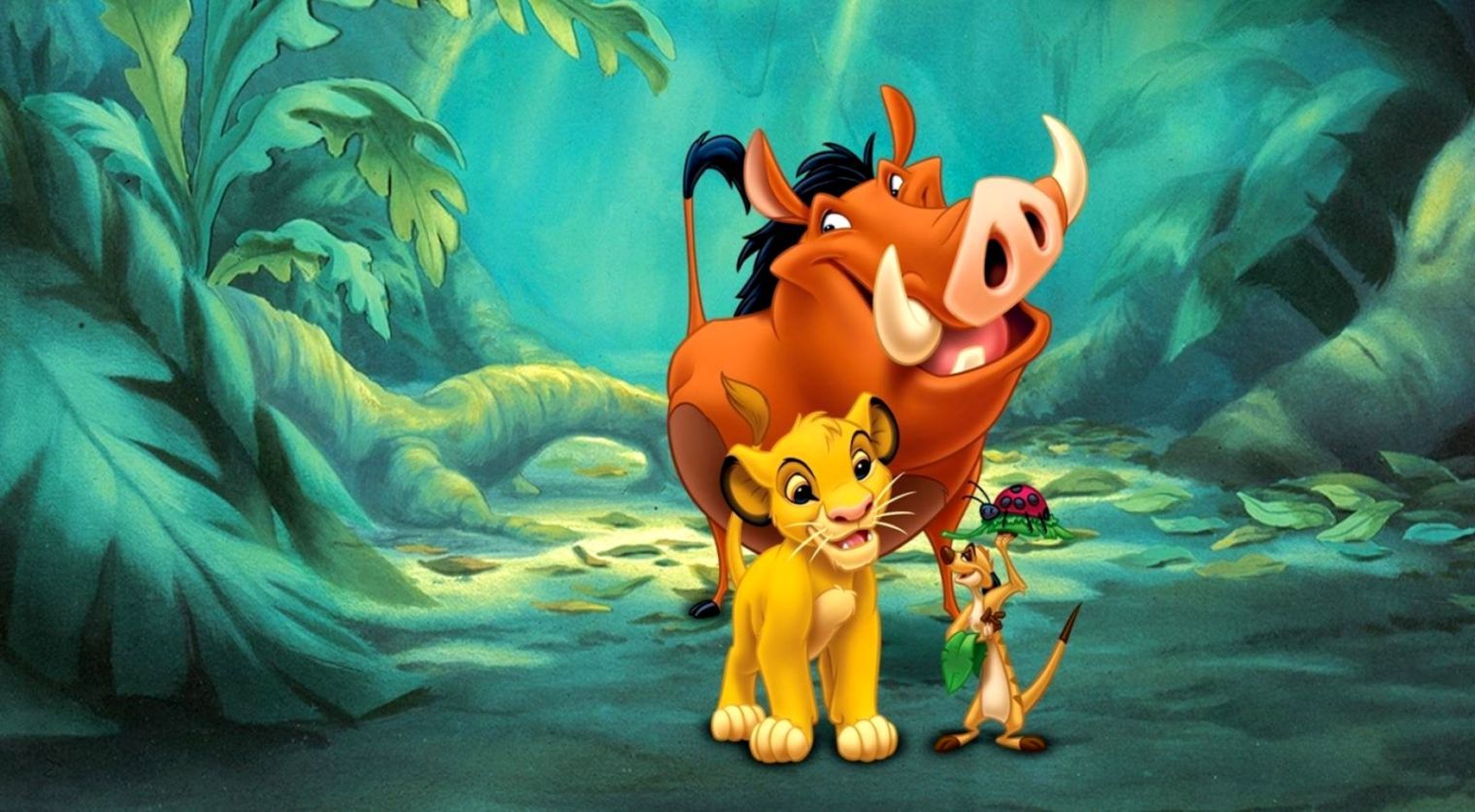 Simba, Timon e Pumbaa, 1520x837 720p, PC