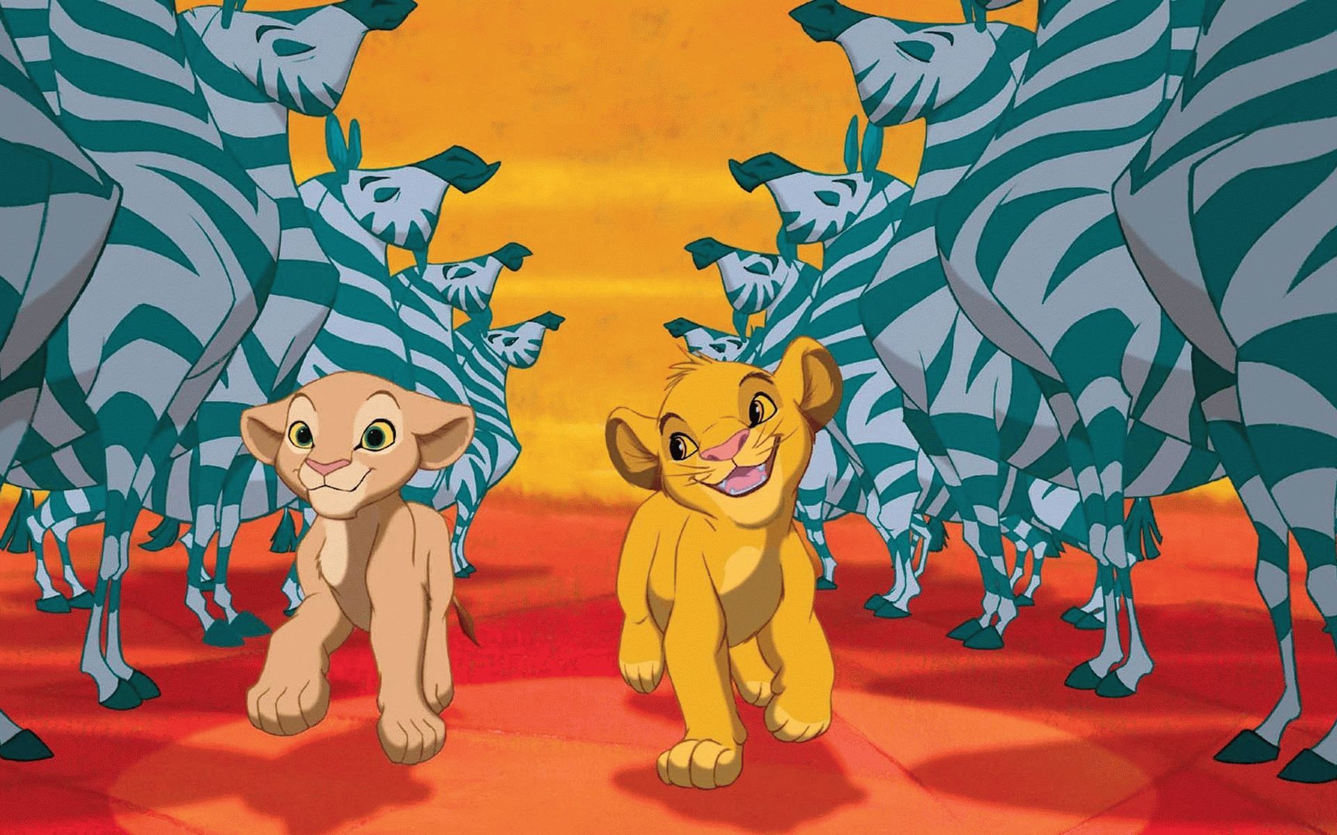 Simba e Nala cuccioli, Re Leone, 1920x1200 Full HD+, Desktop