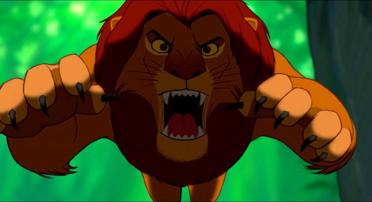 Simba adulto ruggente, Re Leone, 1270x691 HD, iMac