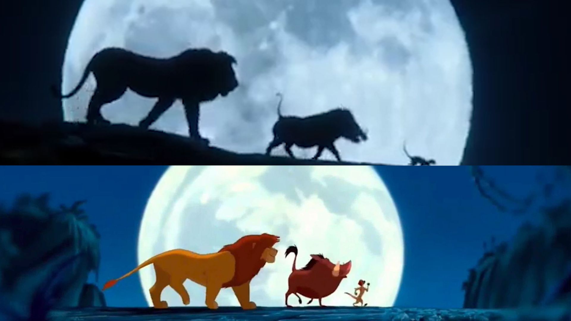 Simba Pumbaa Timon luna, 1920x1080 Full HD, PC Desktop