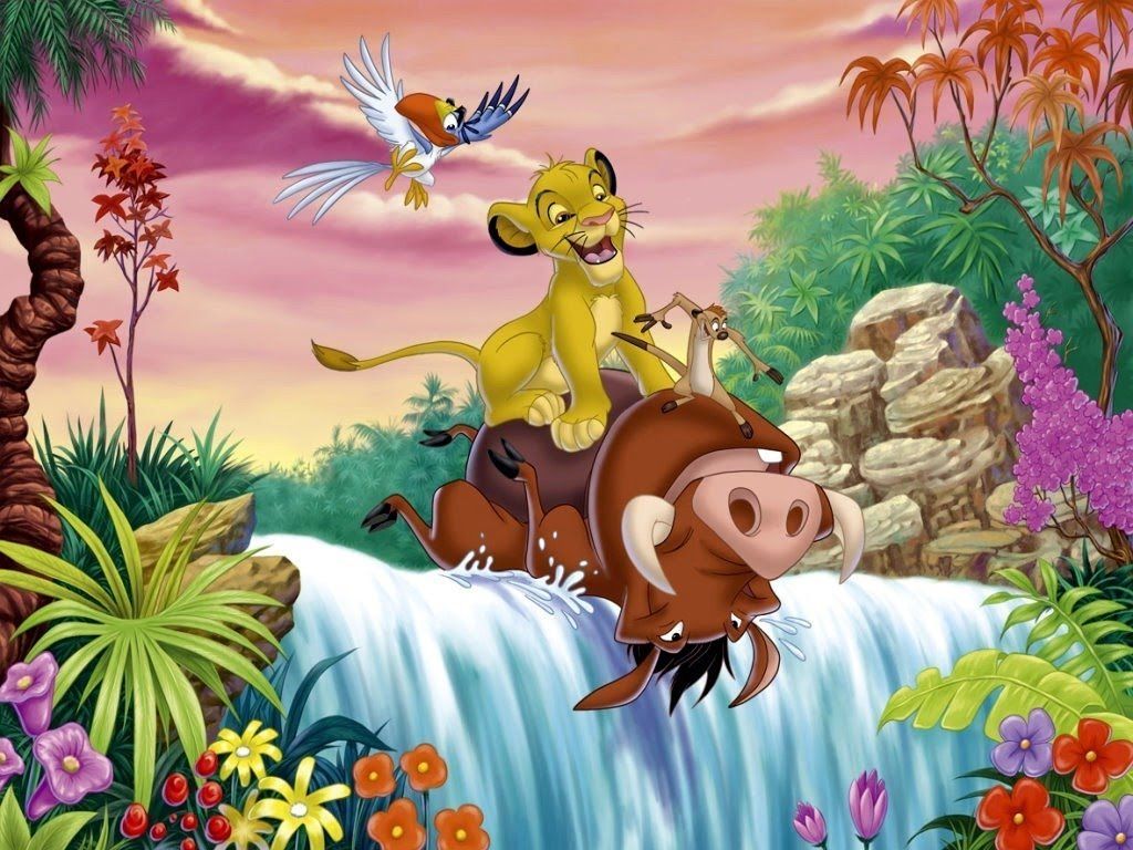 Simba, Timon e Pumbaa, 1024x768 HD, iMac