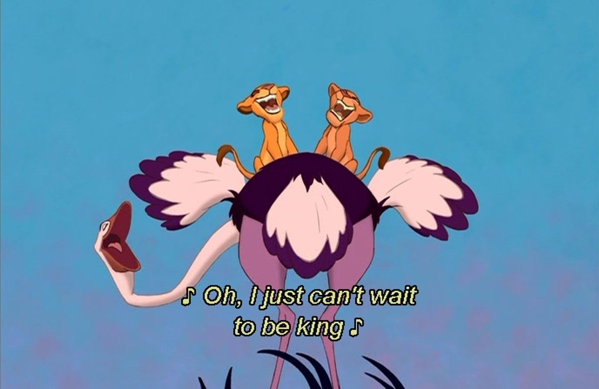 Simba e Nala su struzzo, 1224x796 HD, Laptop