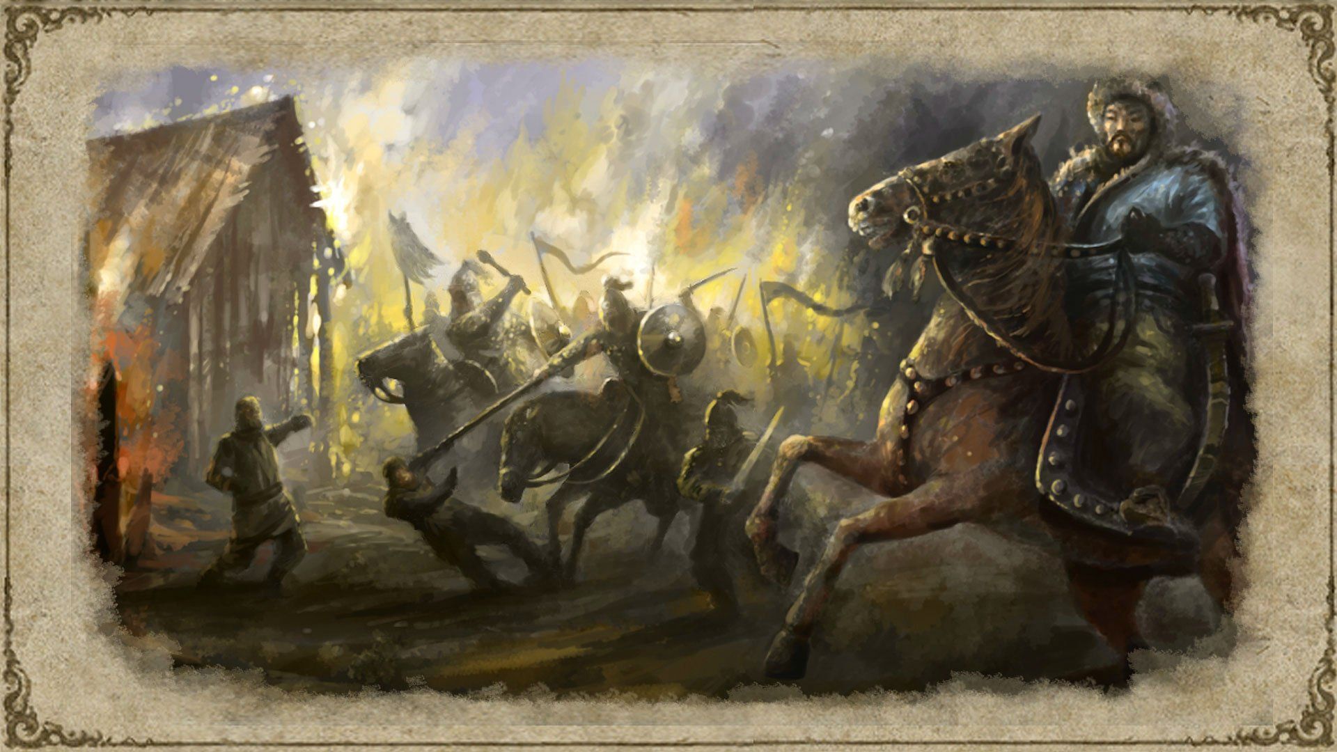 Battaglia medievale con cavalieri, 1920x1080 1080p, PC