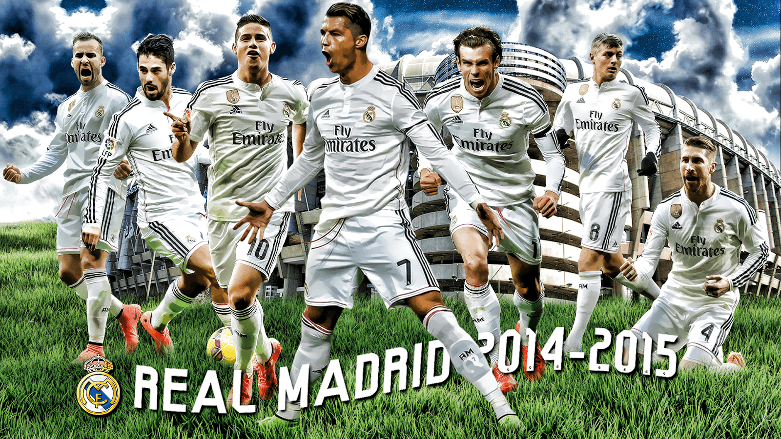 Squadra Real Madrid 2014-15, 1600x900 HD Ready, Desktop
