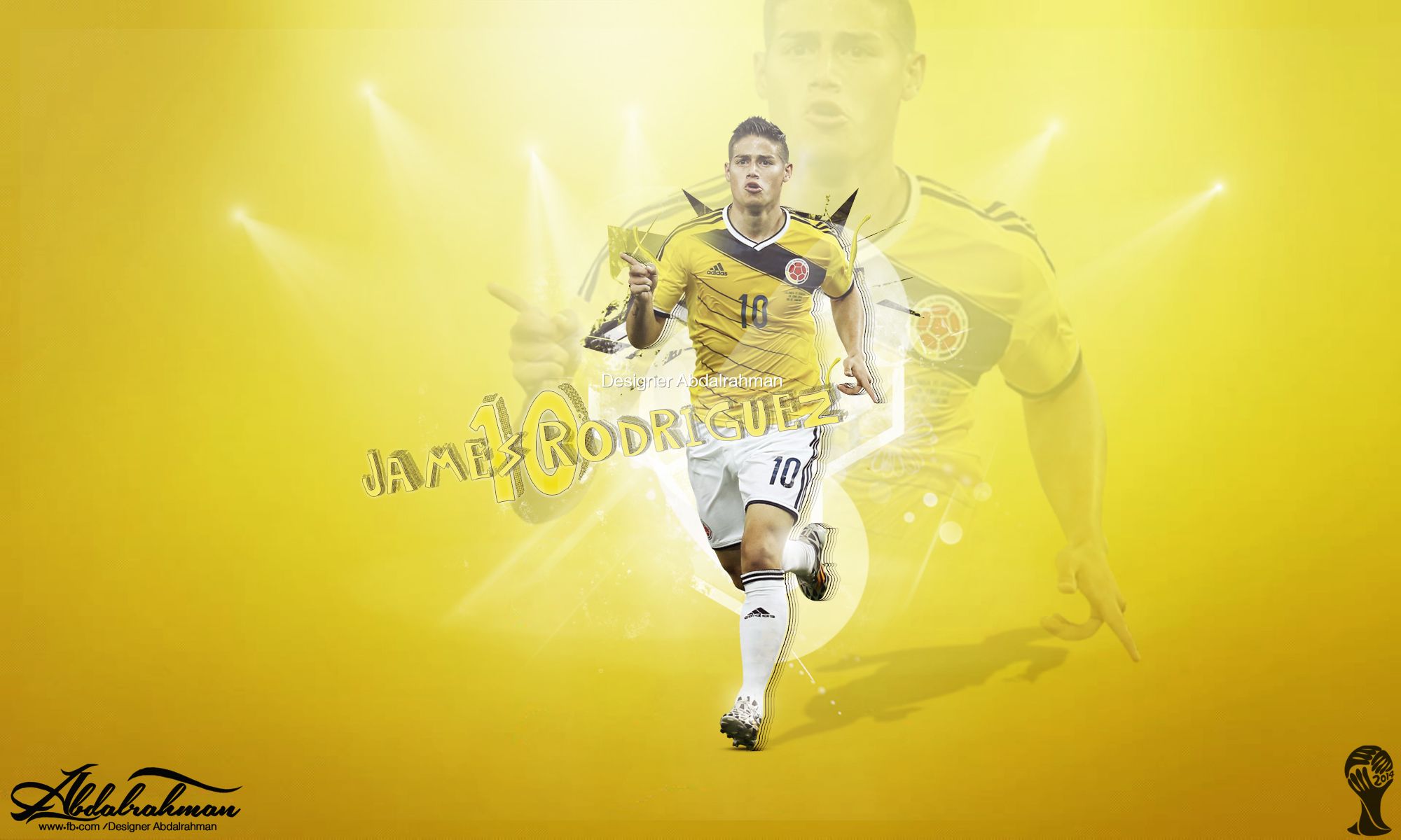 James Rodriguez maglia Colombia, 2000x1200 alta risoluzione, PC