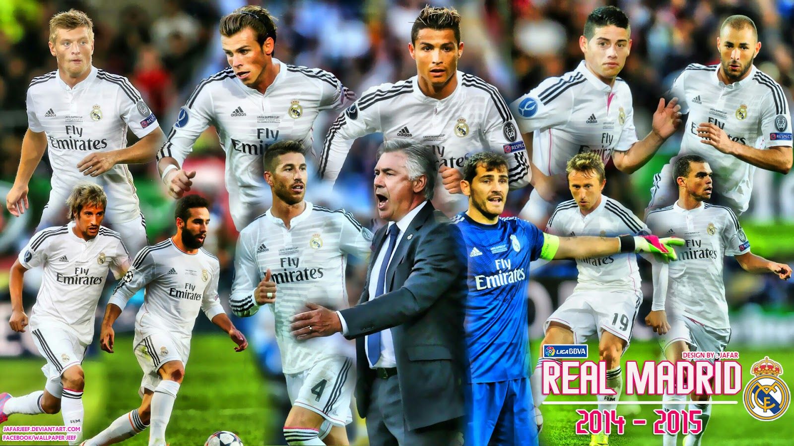 Squadra Real Madrid 2014-15, 1600x900 HD, iMac