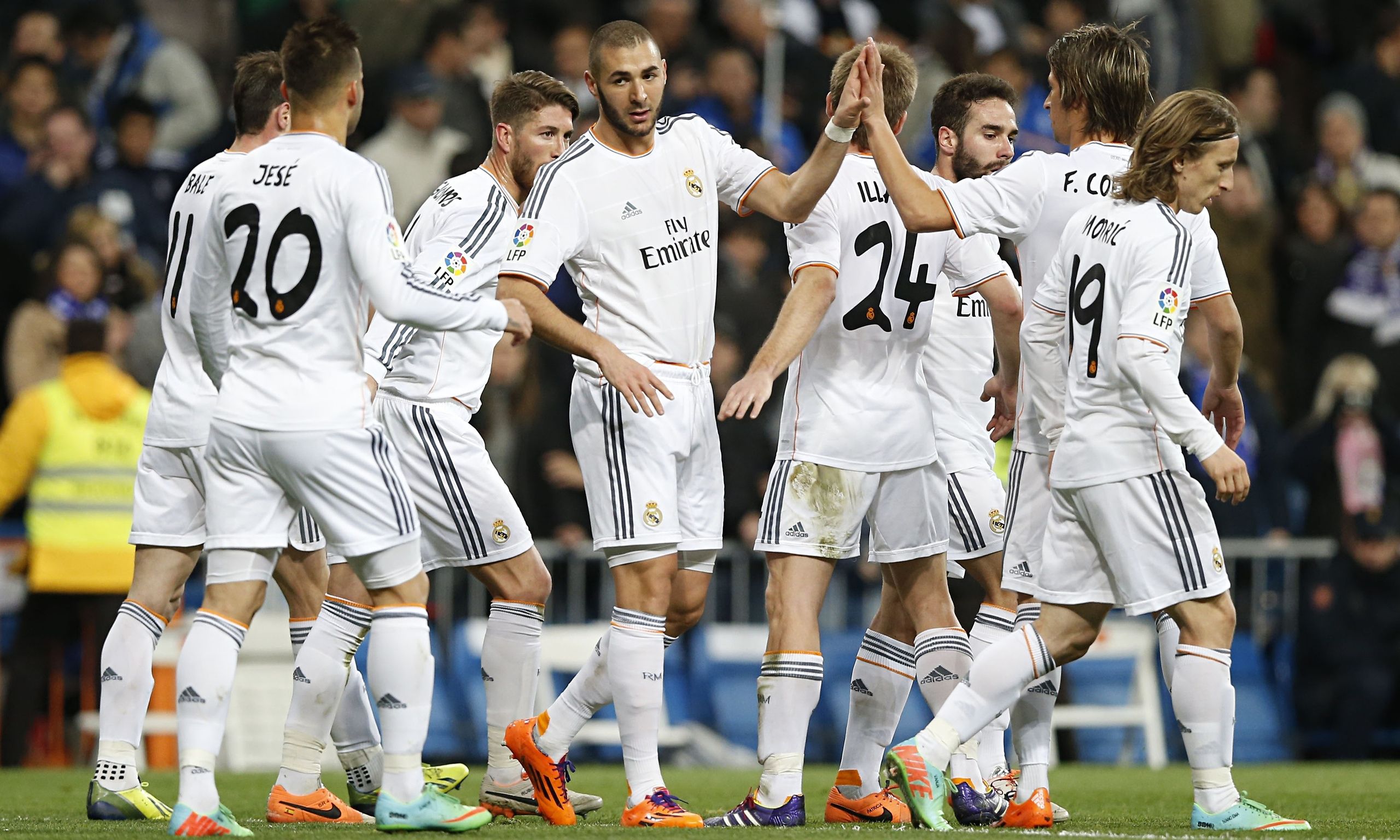 Giocatori Real Madrid esultano, 2560x1536 QHD, Laptop