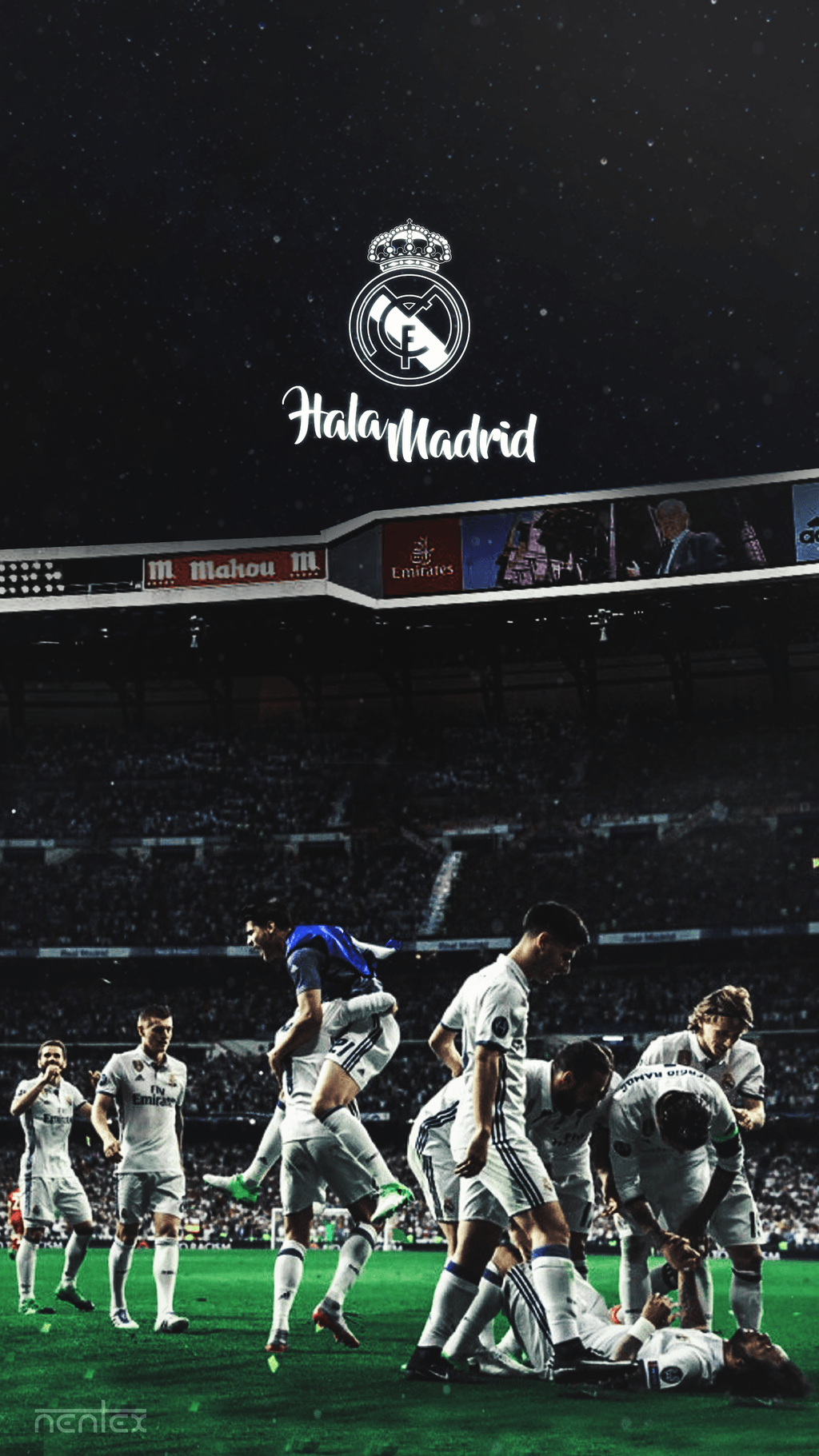 Real Madrid stemma calciatori stadio, 1024x1821 Full HD Verticale, Samsung Galaxy