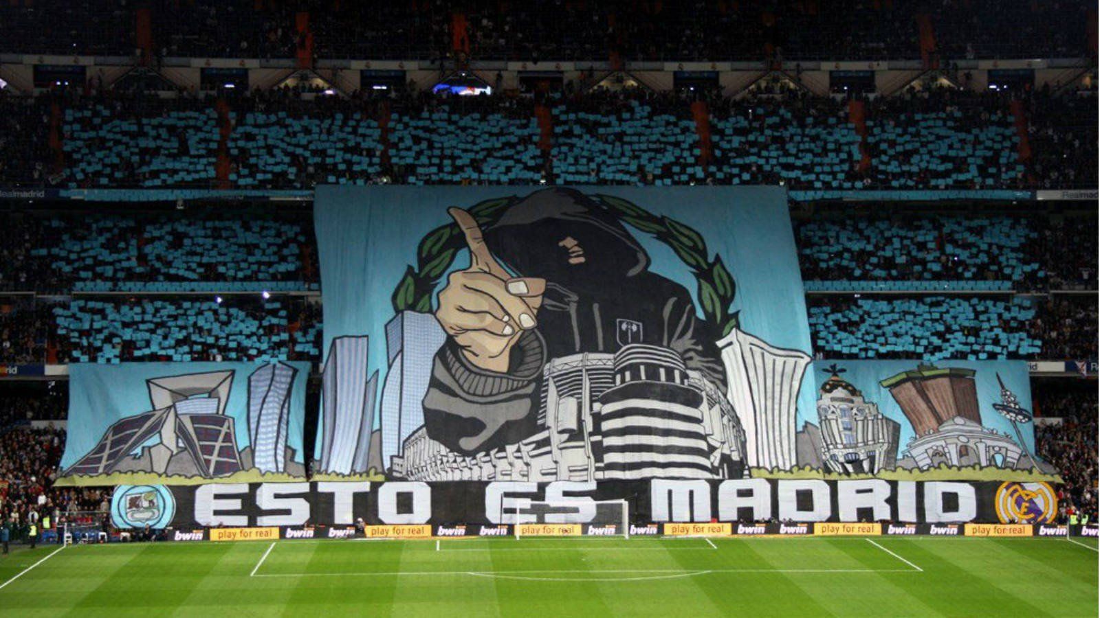 Tifo stadio Real Madrid notturno, 1600x900 HD, Laptop