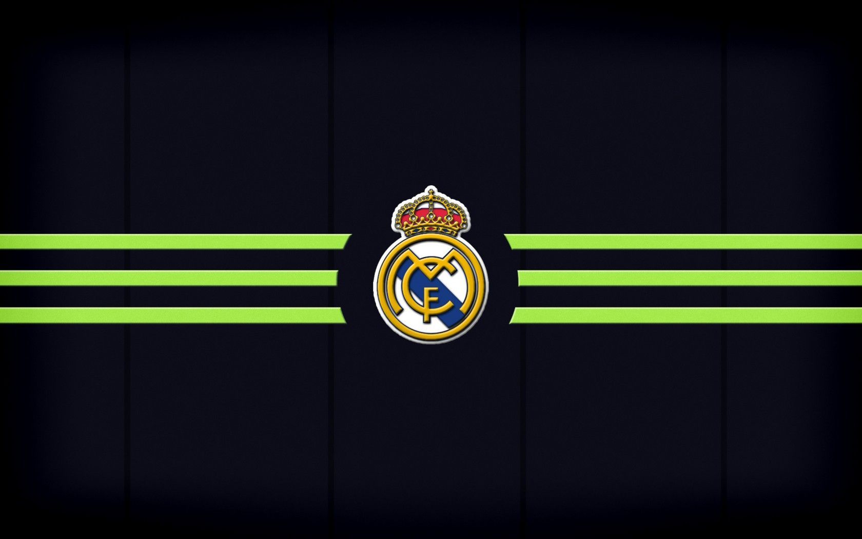 Logo Real Madrid nero verde, 1680x1050 900p, Desktop