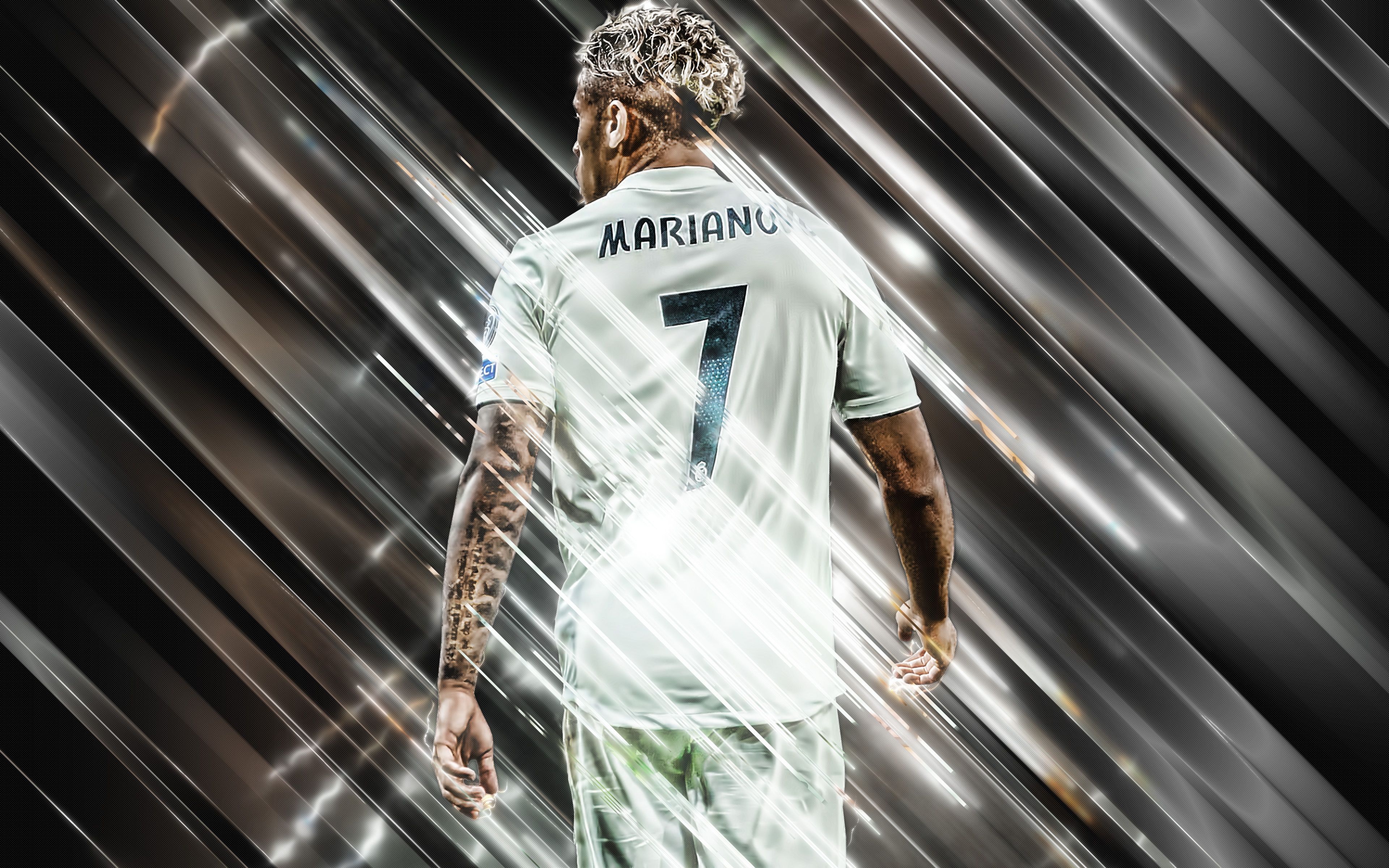 Mariano Real Madrid maglia 7, 3840x2400 4K Ultra HD, Monitor 4K