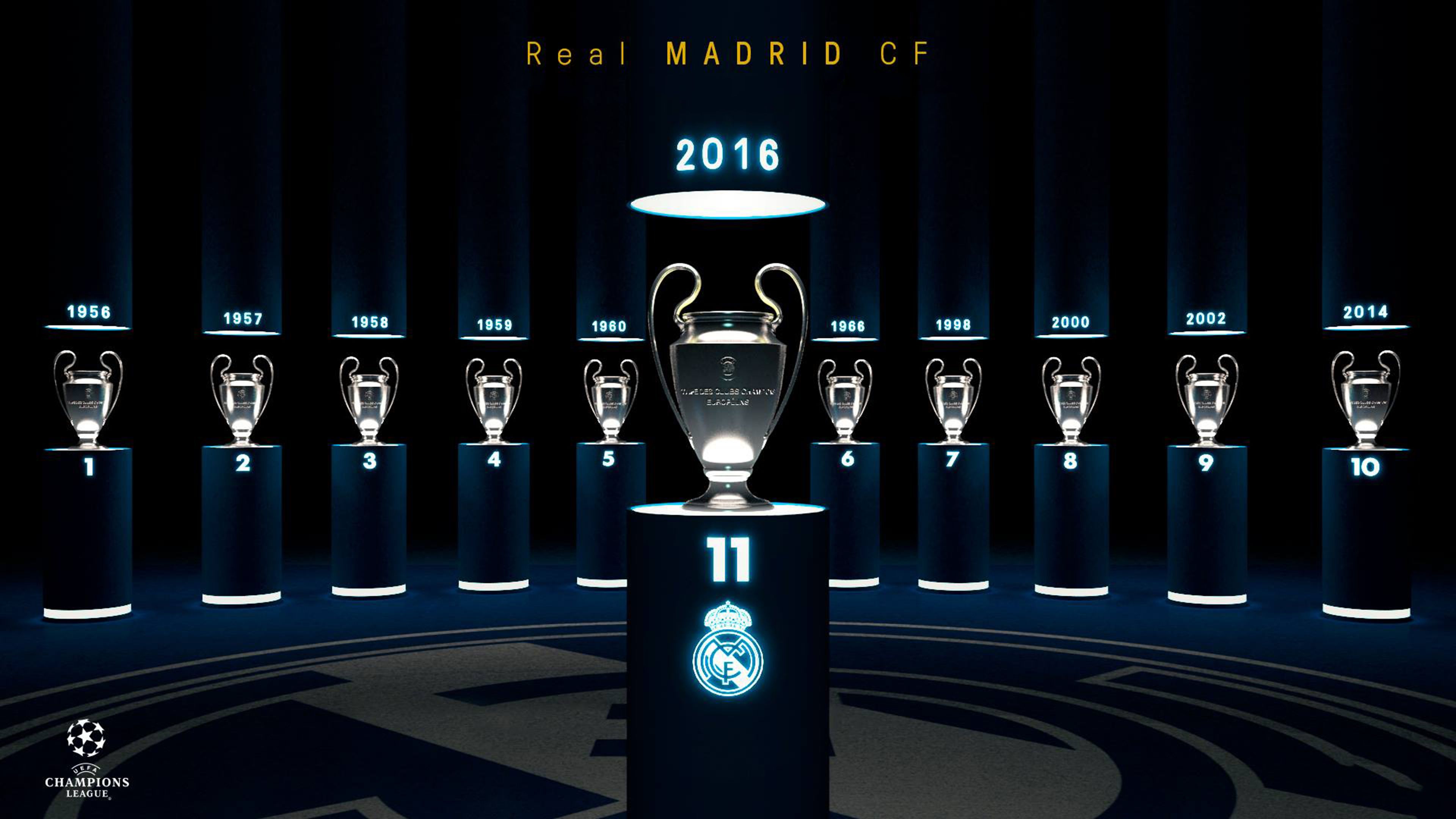 Trofeo Real Madrid Champions League, calcio, 3840x2160 4K Ultra HD, Monitor 4K
