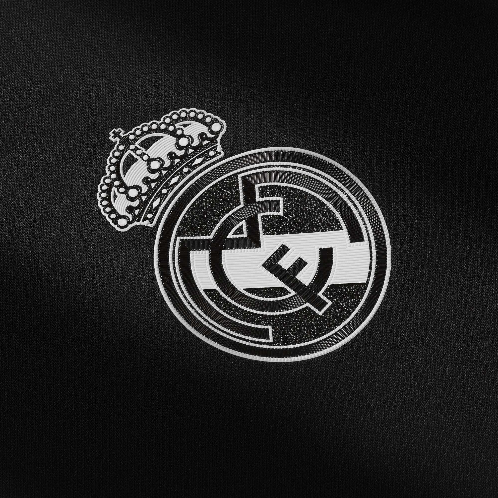 Logo Real Madrid bianco nero, 2000x2000 alta risoluzione, PC