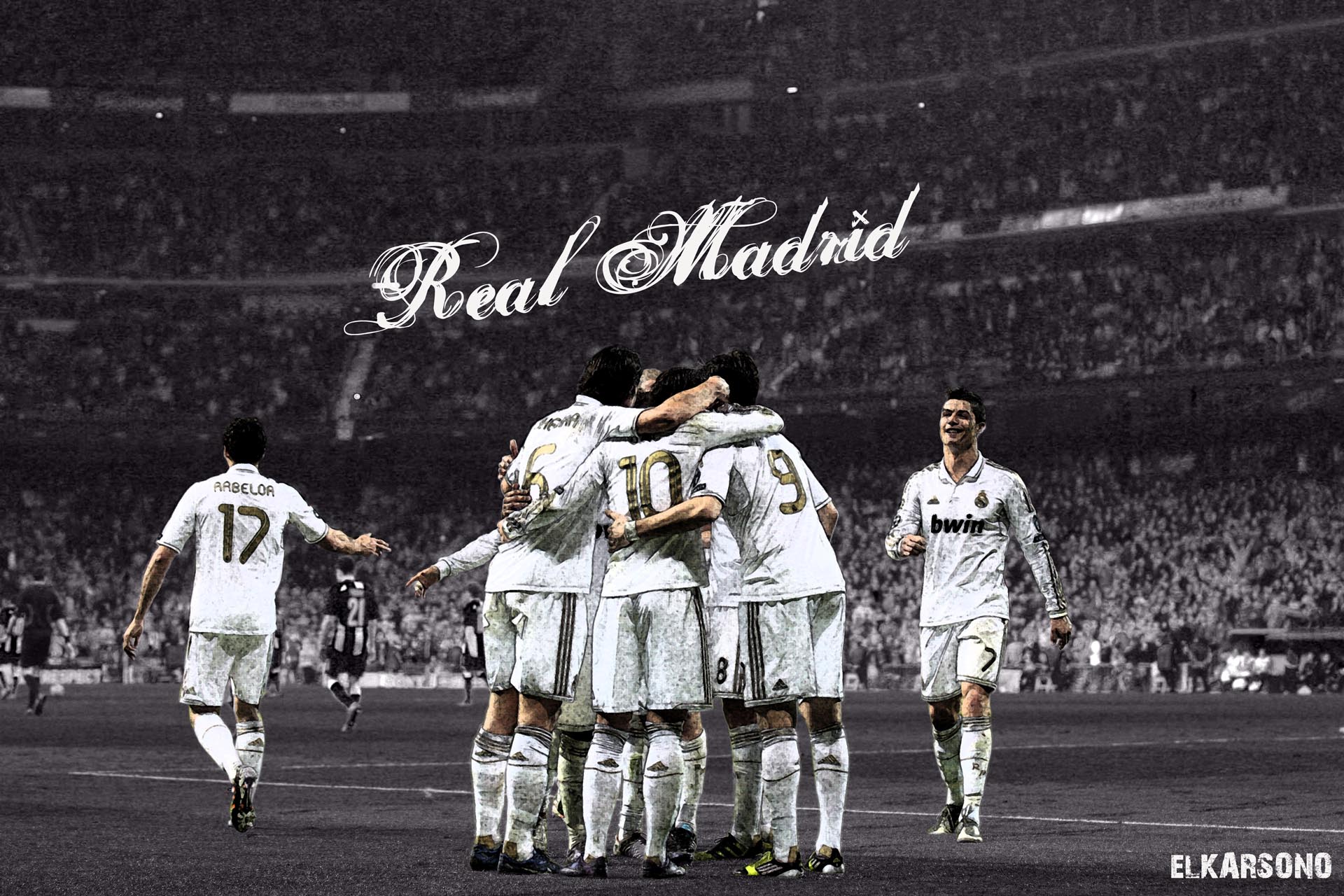 Real Madrid giocatori esultano stadio, 1920x1280 Full HD+ WUXGA, Desktop
