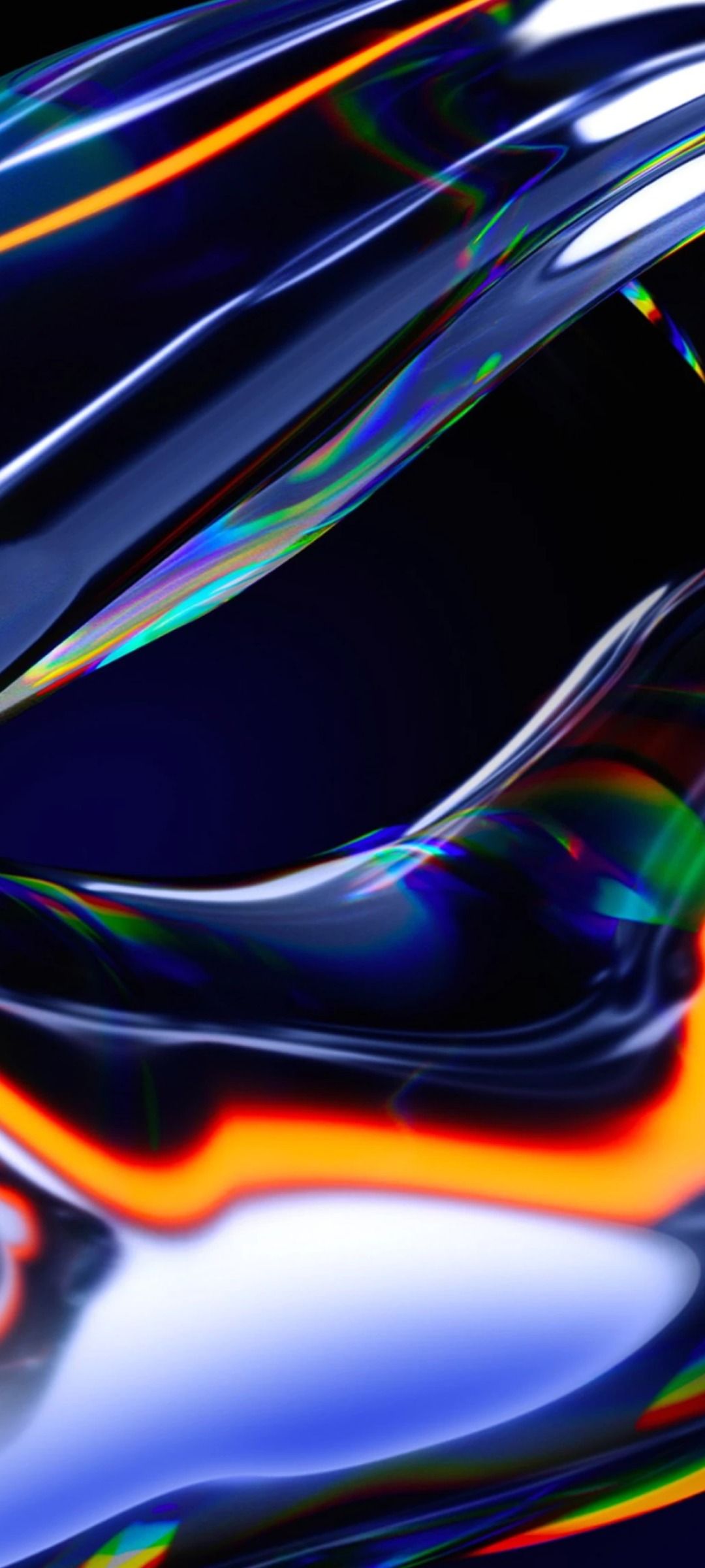 Onde liquide astratte colorate, 1080x2400 Full HD Verticale, iPhone