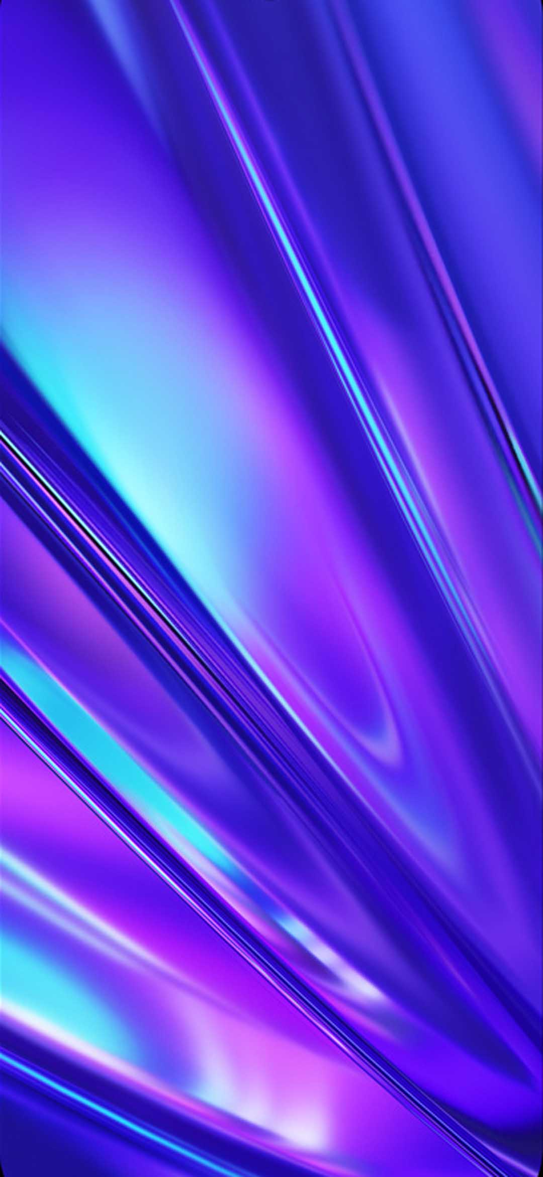 Onde astratte viola e blu, 1080x2340 Verticale, Xiaomi