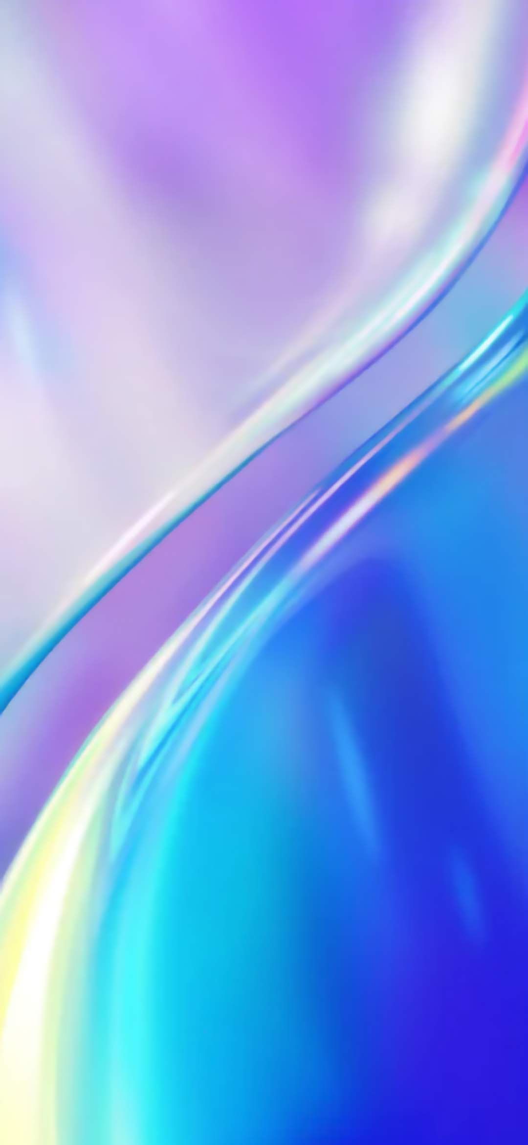 Onde astratte blu viola, 1080x2340 Full HD Verticale, Xiaomi
