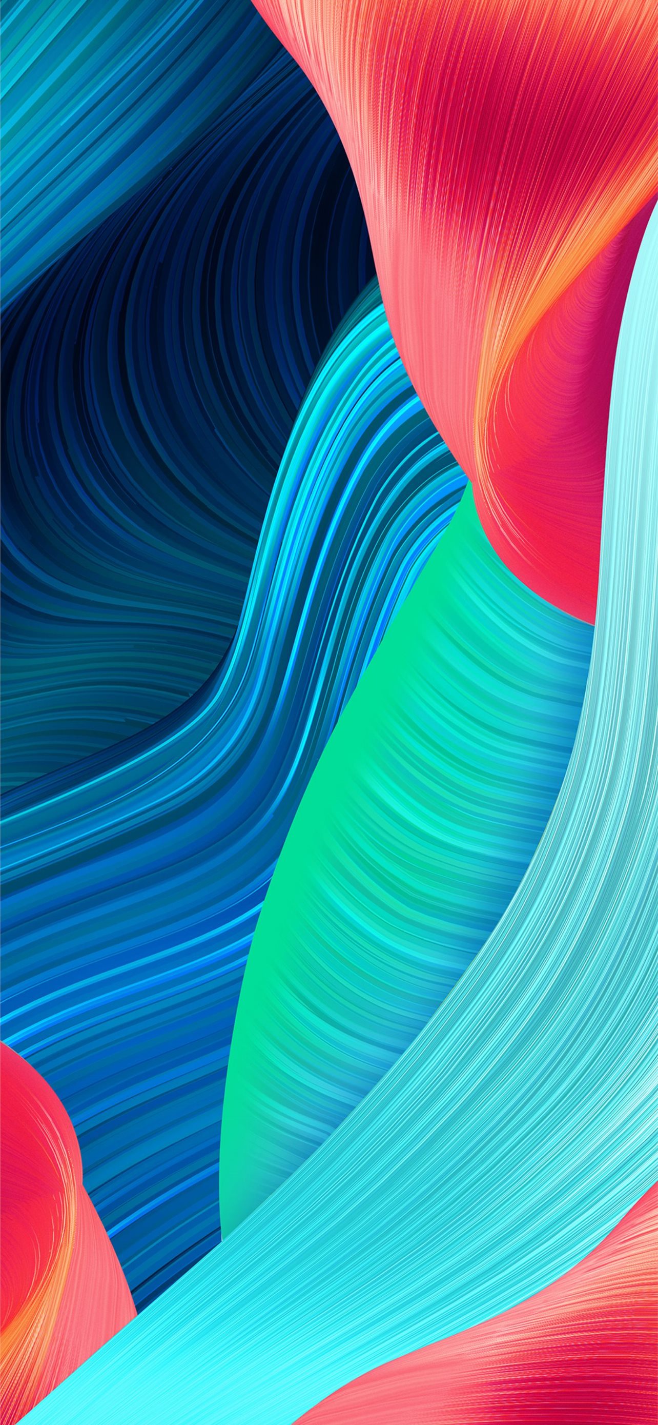 Onde astratte colorate texture, 1284x2778 Full HD Verticale, iPhone