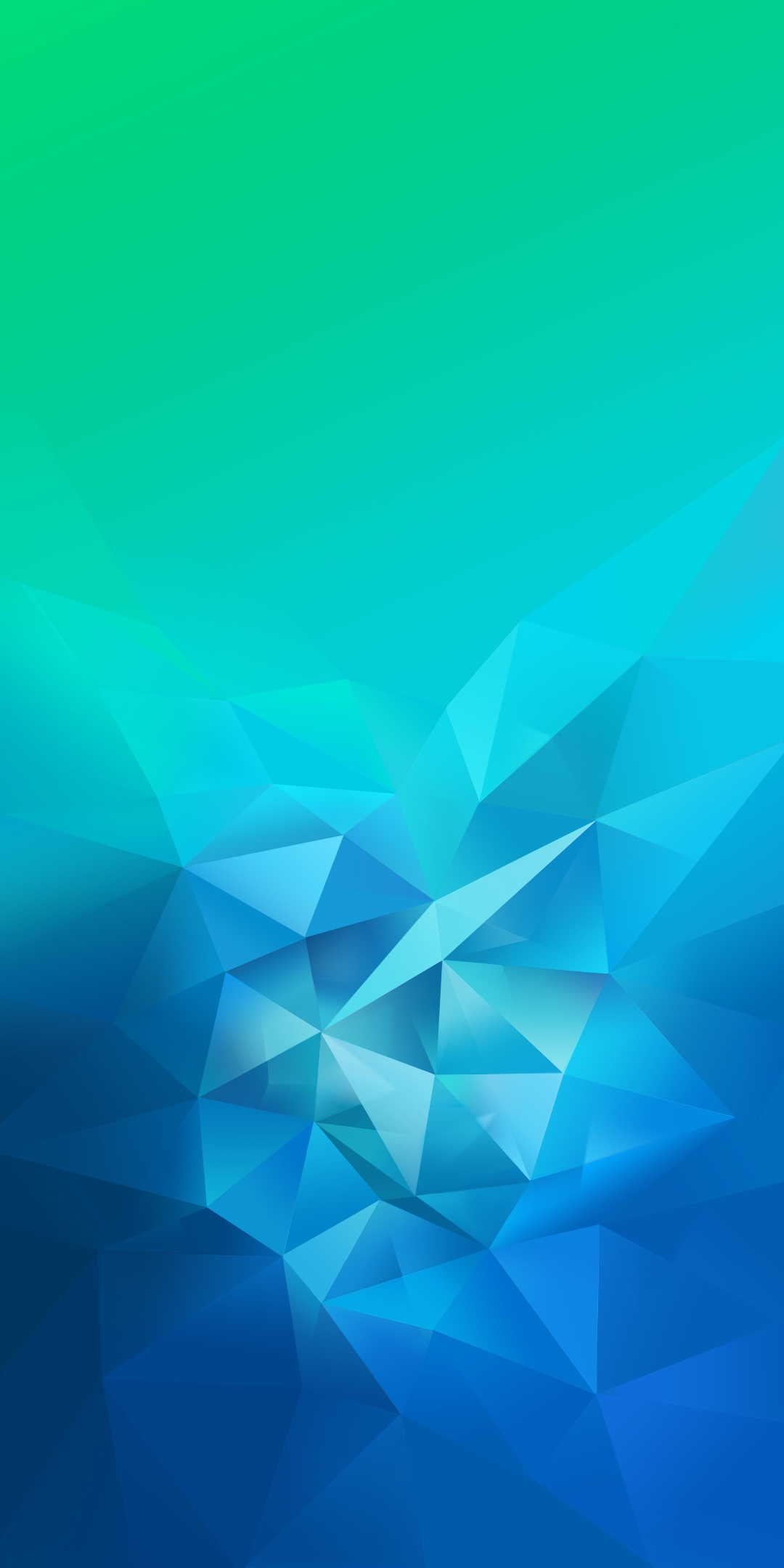 Sfondo geometrico blu verde, 1080x2160 Full HD Verticale, Smartphone