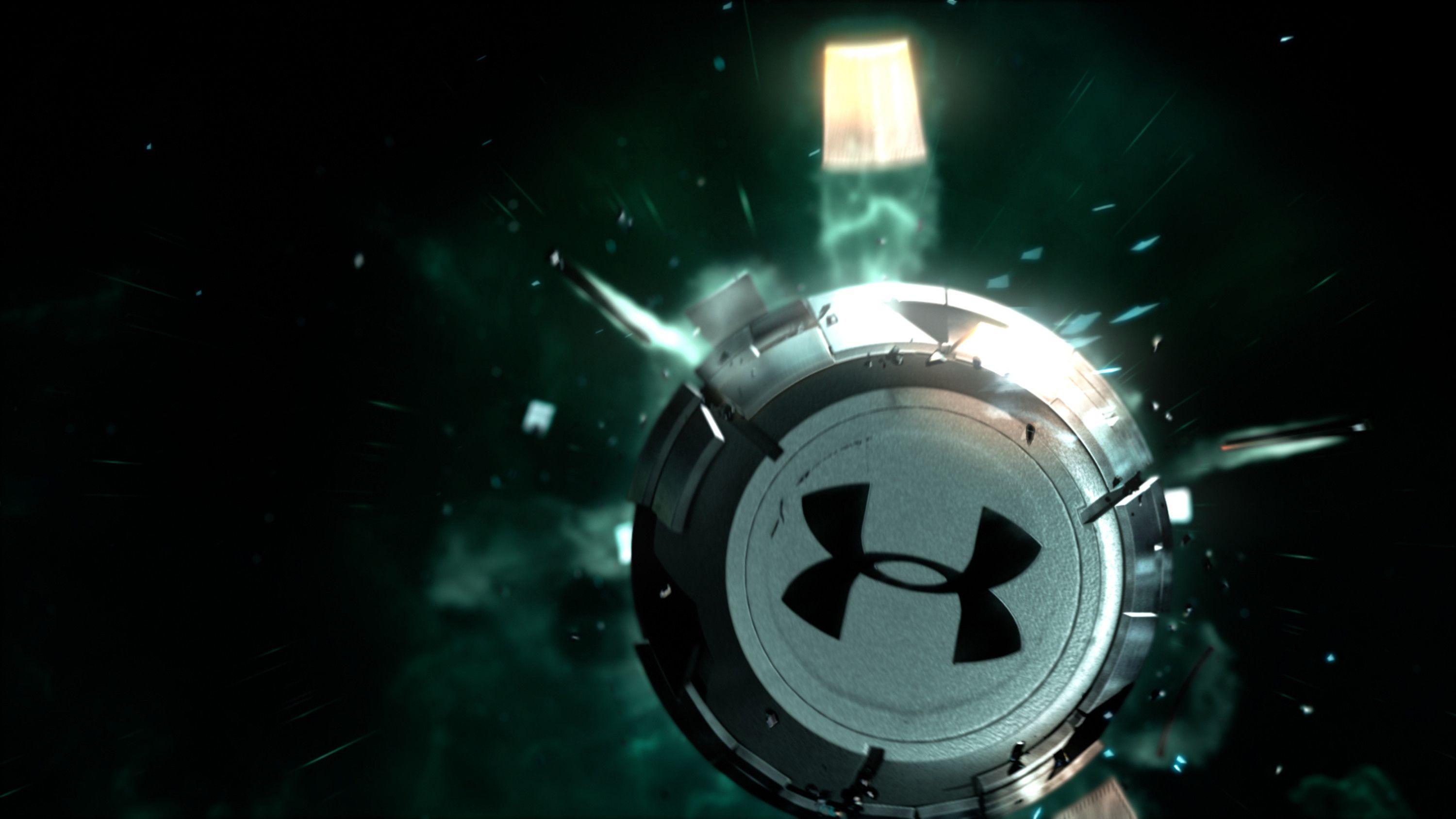 Logo Under Armour rosso, 1920x1080 1080p, Desktop