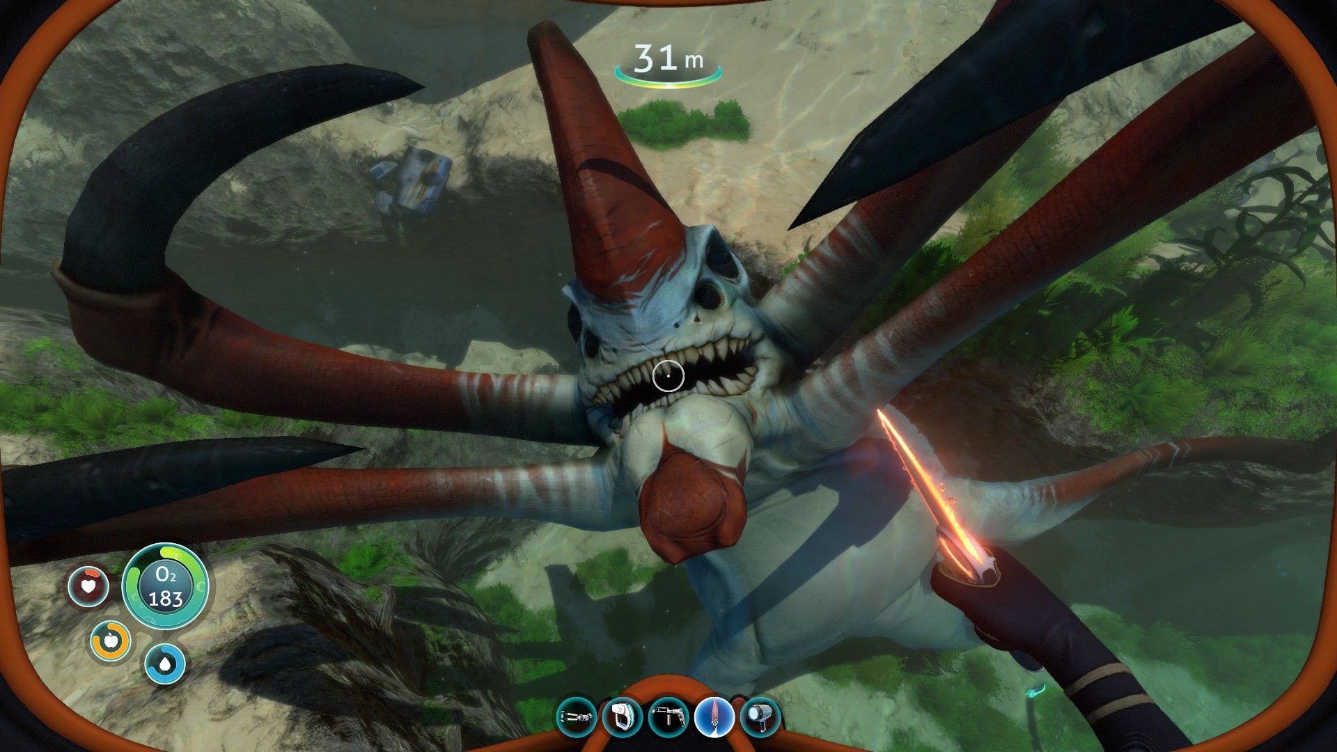 Reaper Leviathan Subnautica sottomarino, 1280x800 HD, Desktop