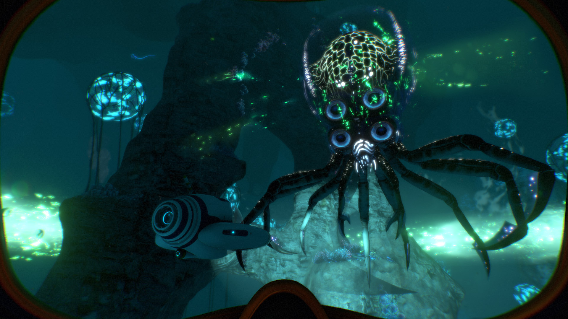 Reaper Leviathan Subnautica sottomarino, 1920x1080 Full HD, PC