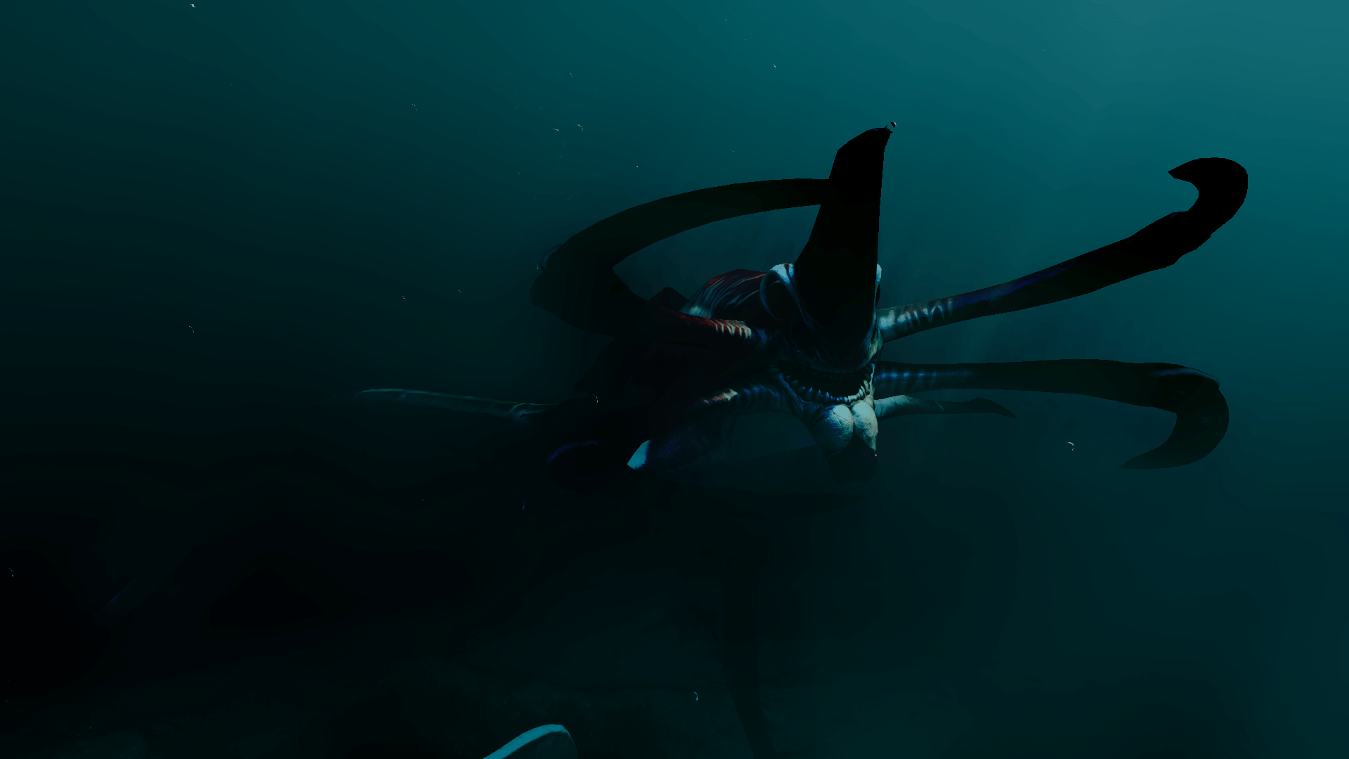 Reaper Leviathan Subnautica sott'acqua, 1920x1080 Full HD 1080p, PC Desktop