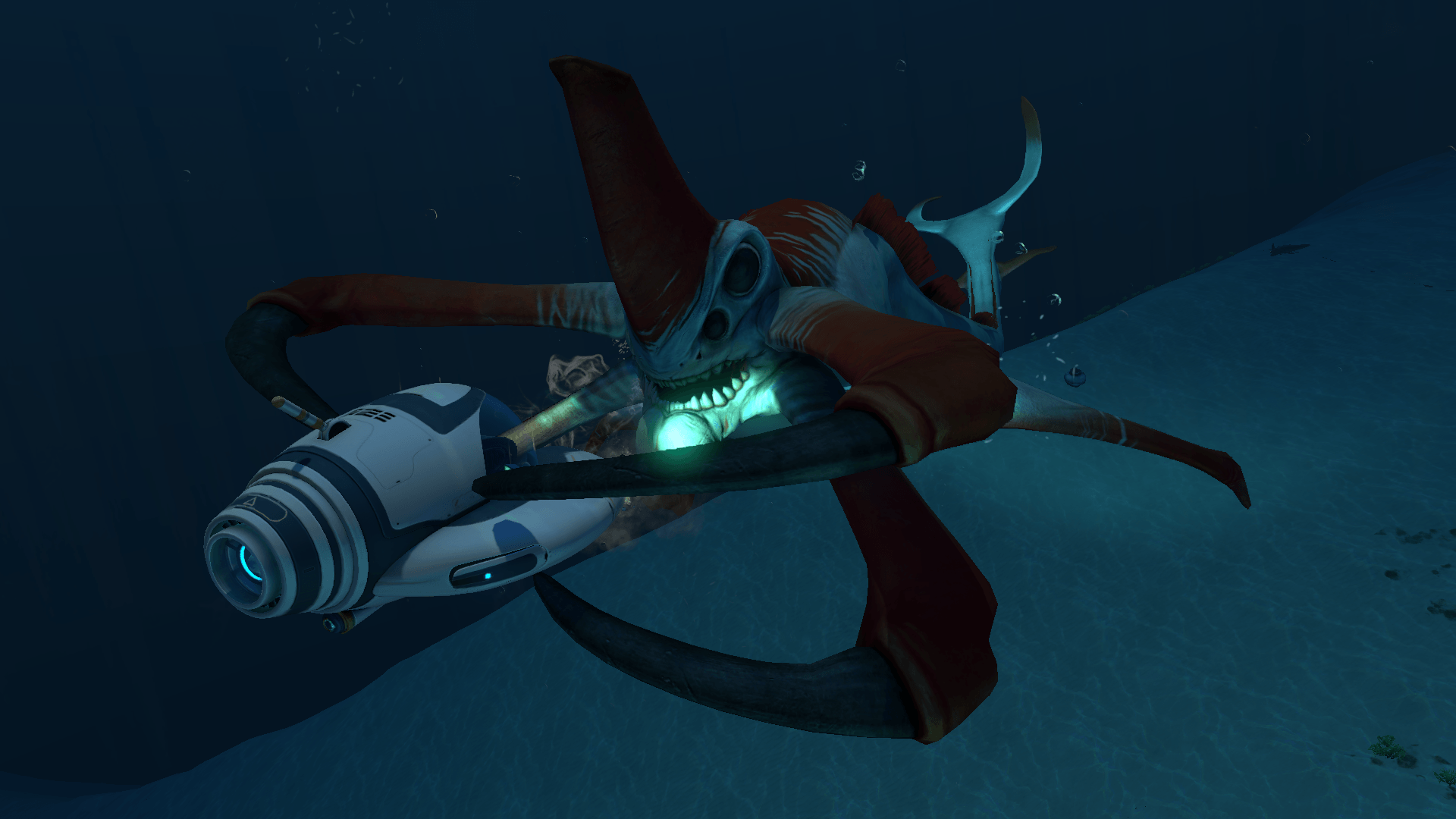 Ghost Leviathan Subnautica sott'acqua, 1920x1080 1080p, PC Desktop