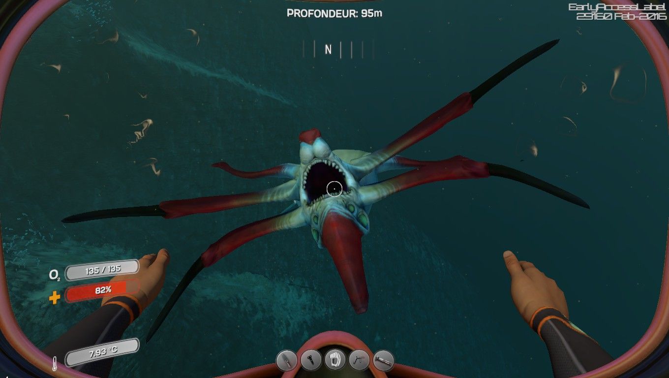Reaper Leviathan Subnautica sottomarino, 1920x1080 1080p, PC