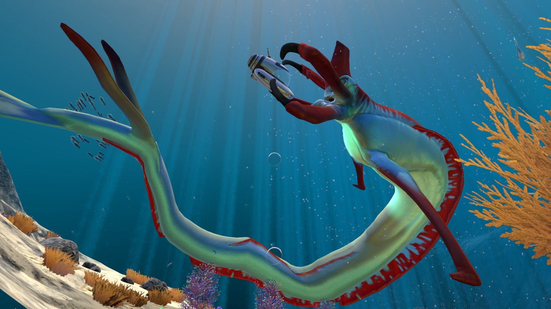 Reaper Leviathan Subnautica sottomarino, 1920x1080 1080p, Desktop