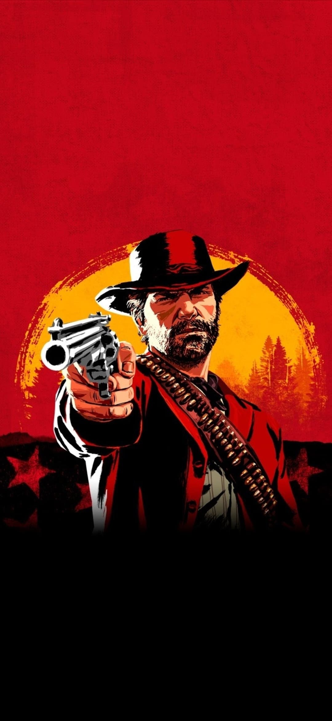 Red Dead Redemption 2 cowboy pistola, 1080x2340 Full HD Verticale, Smartphone