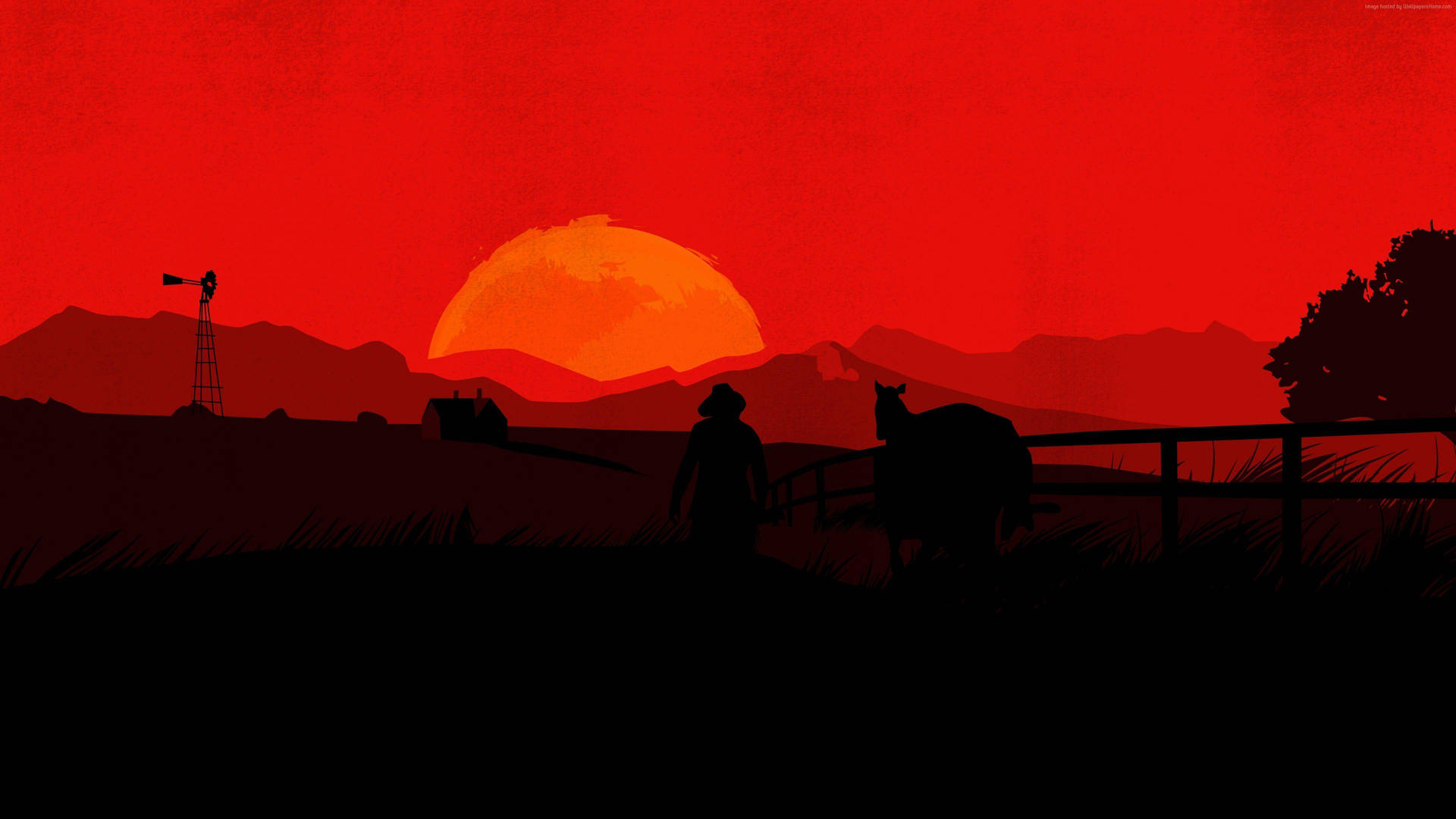 Red Dead Redemption 2 tramonto, 1920x1080 Full HD, PC Desktop