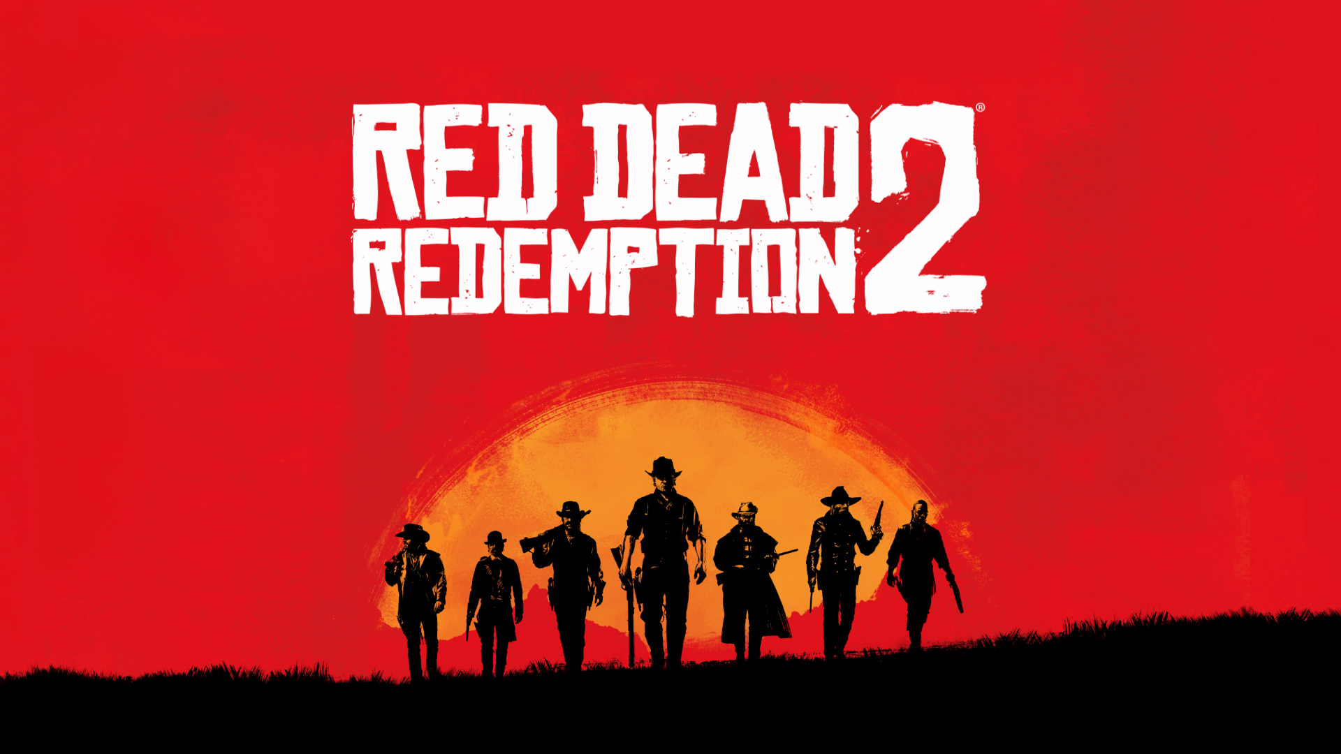 Red Dead Redemption 2 logo cowboy, 1920x1080 Full HD 1080p, PC Desktop
