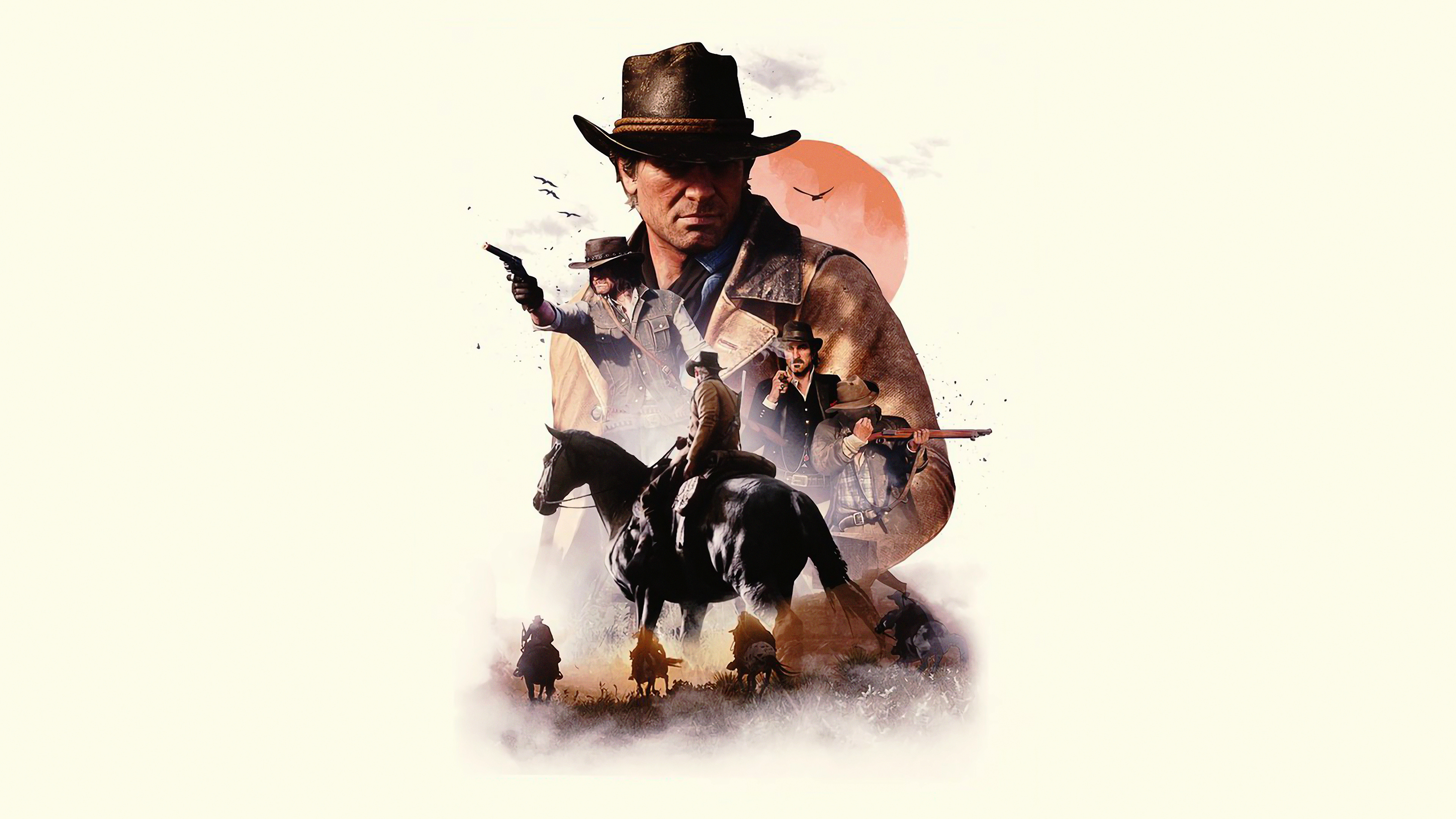 Cowboy Red Dead Redemption 2, 3840x2160 Ultra HD, 4K TV