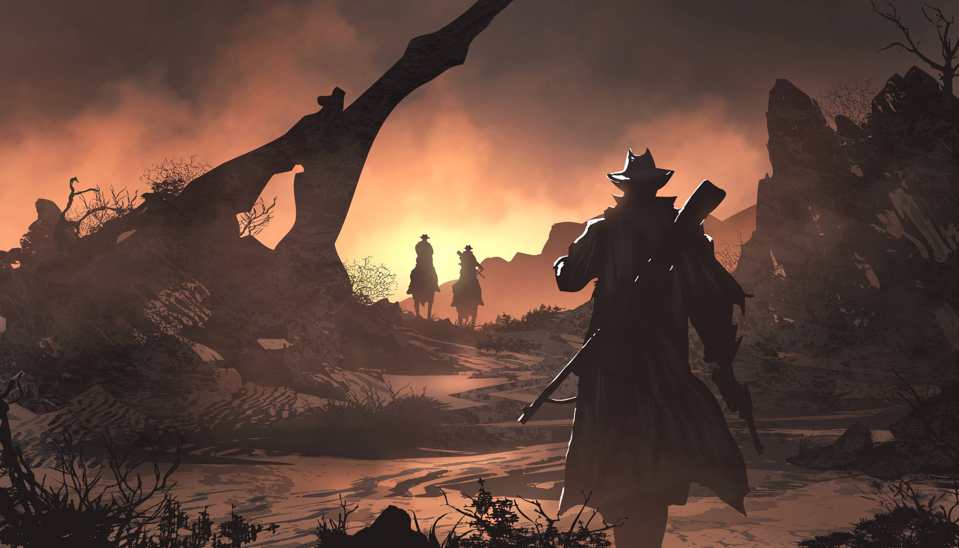 Cowboy Red Dead Redemption 2, 3239x1851 WQXGA, Desktop