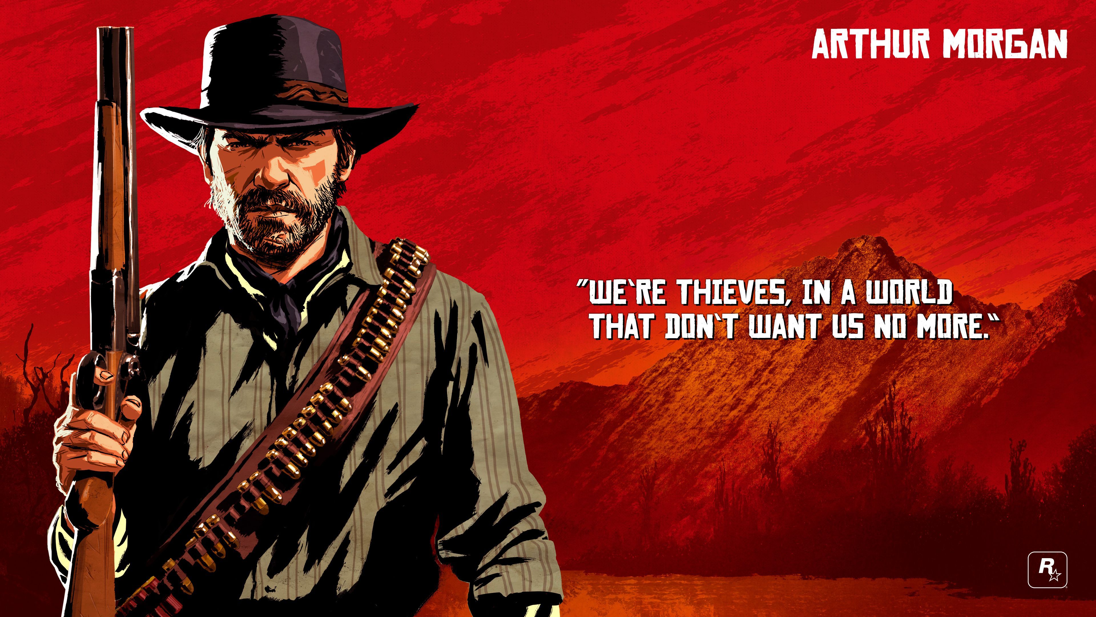 Arthur Morgan Red Dead Redemption, 3840x2160 Ultra HD, 4K TV