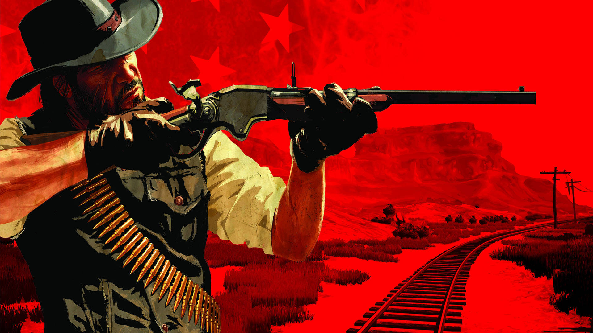 Red Dead Redemption 2 cowboy fucile, 1920x1080 Full HD 1080p, Desktop