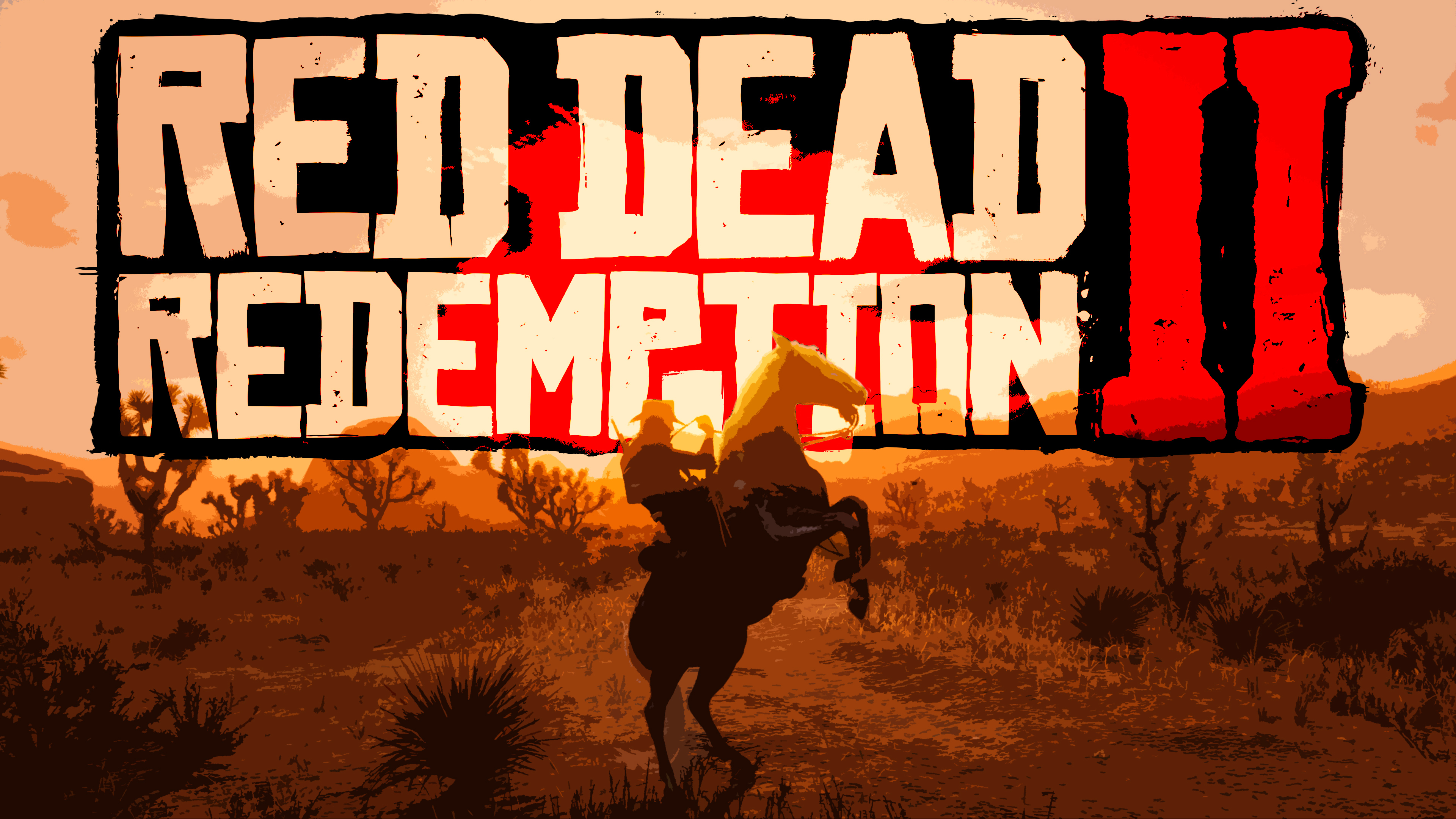 Red Dead Redemption 2 cowboy cavallo, 3840x2160 4K, Desktop 4K